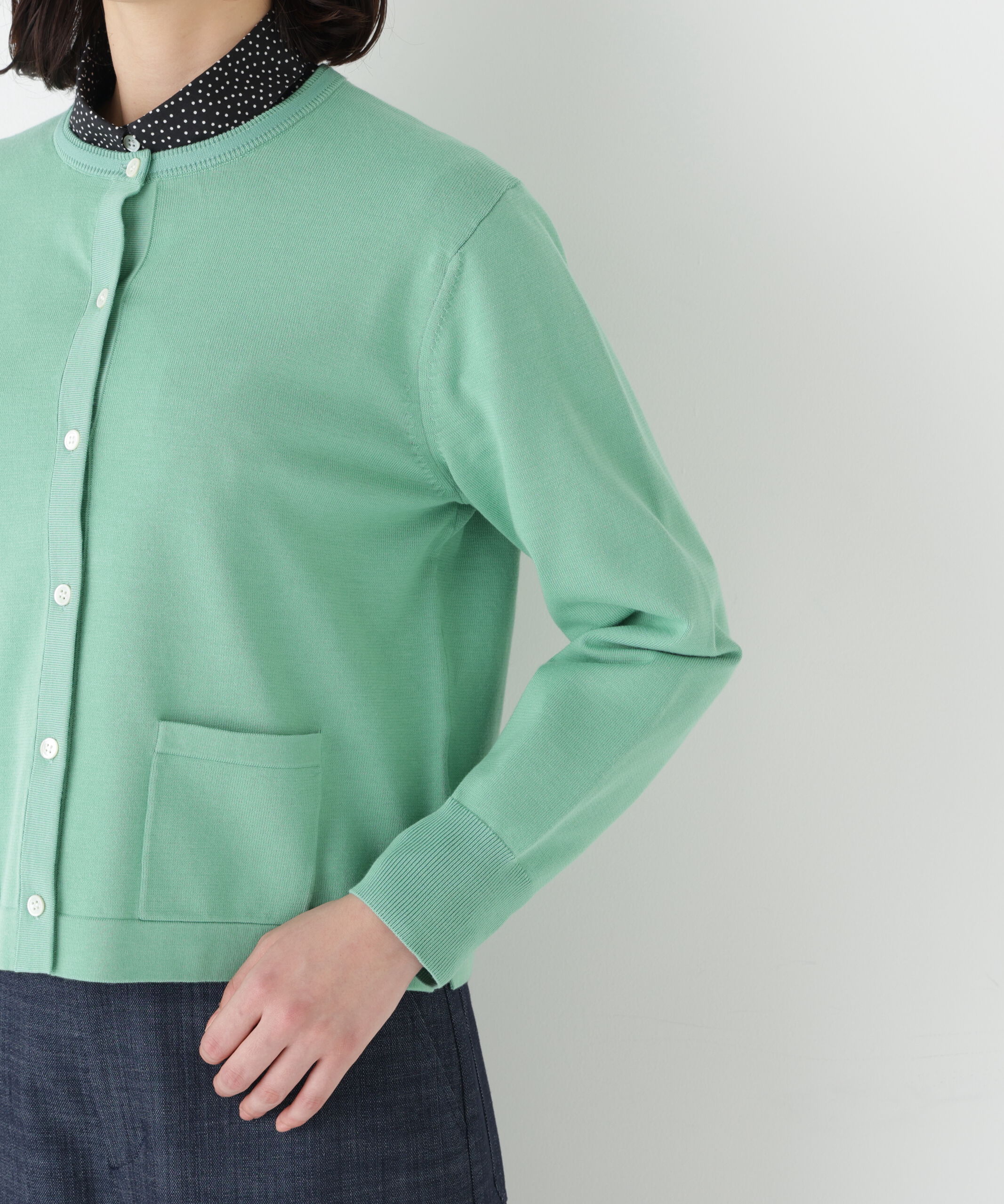  「◆《ｳｫｯｼｬﾌﾞﾙ》ｵｰｶﾞﾆｯｸｺｯﾄﾝ混ﾌﾟﾚｰﾃｨﾝｸﾞﾗ 」|ニット・セーター|