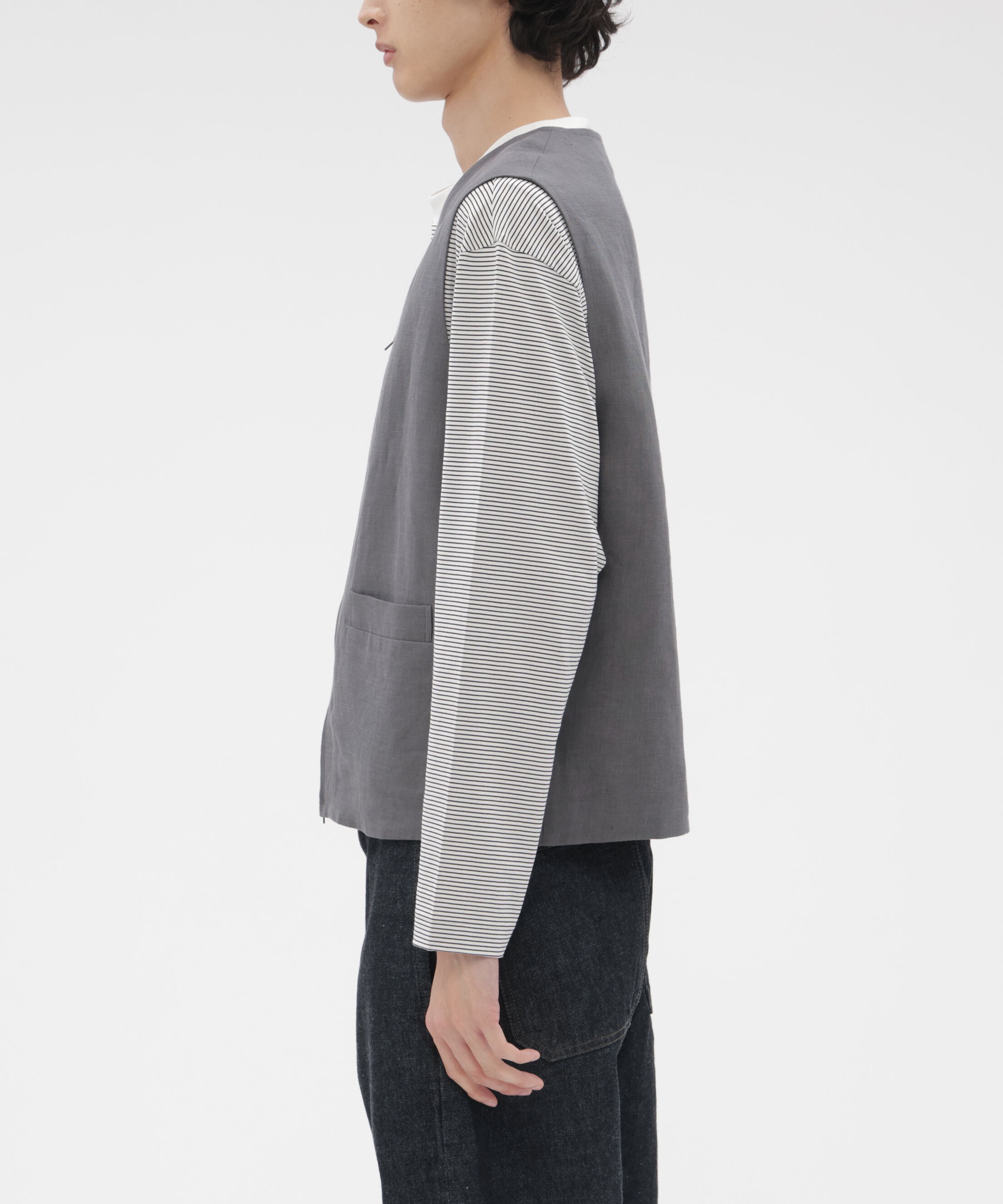 MARGARET HOWELL「COMPACT LINEN TWILL BLOUSON」|ブルゾン・スタジャン|