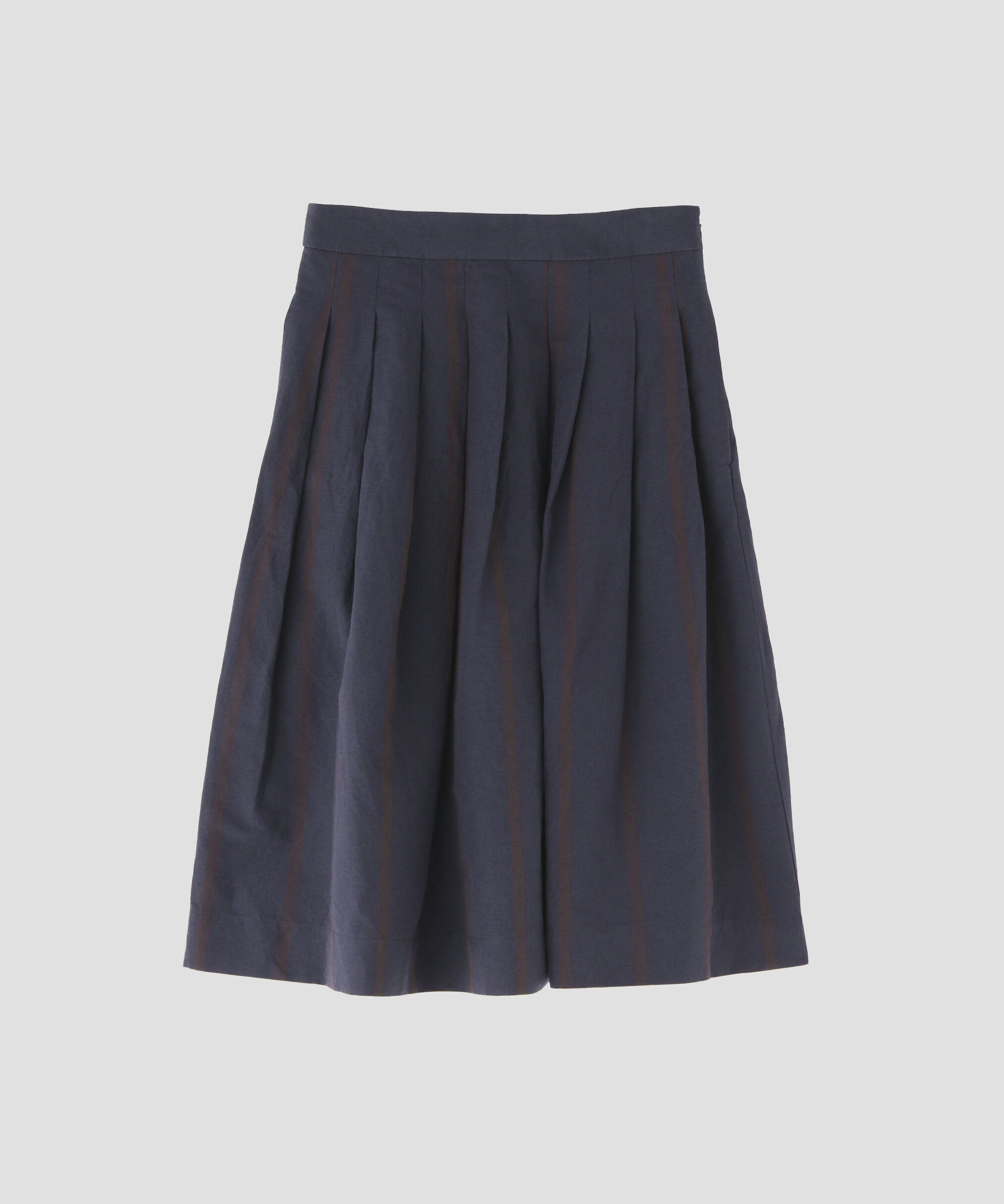  「BOLD STRIPE COTTON LINEN SKIRT」|スカート|