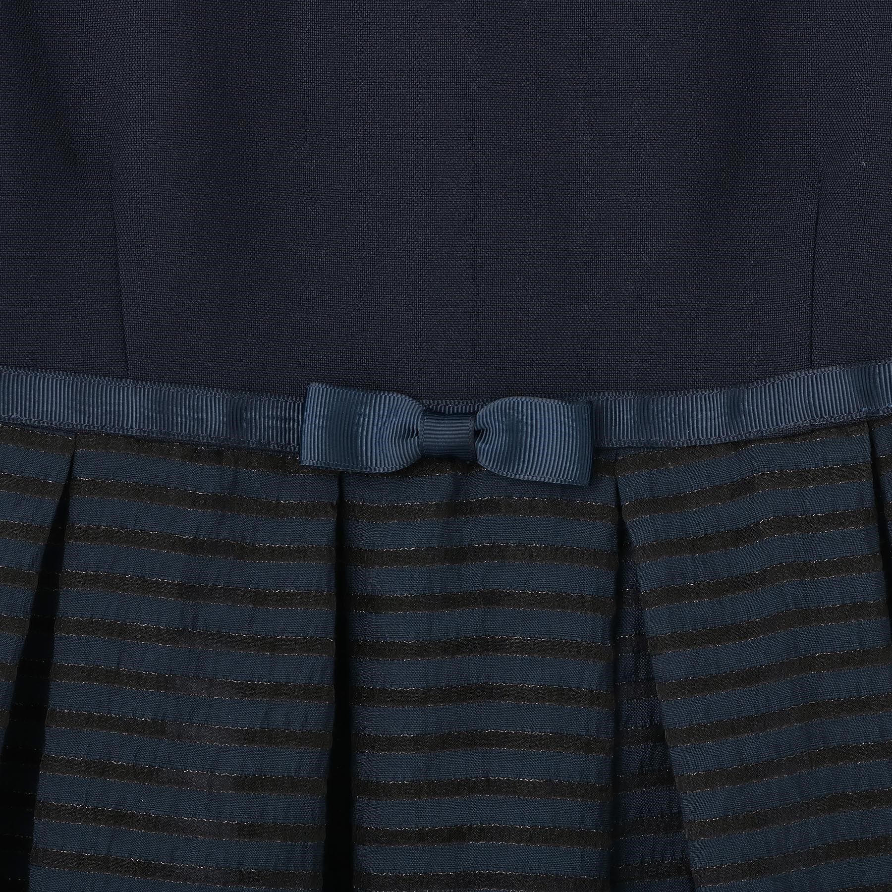 SHOO･LA･RUE「【110-130cm/3点セット/セレモニー/入卒】シアーボーダーワンピース」|その他|