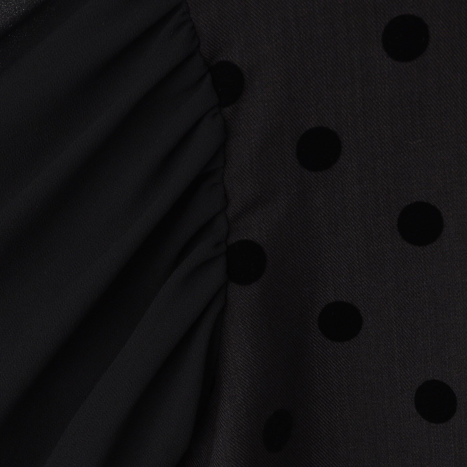 SHOO･LA･RUE「【100-140cm/プチセレ/セットアップ可】フロッキードットブラウス」|シャツ・ブラウス|