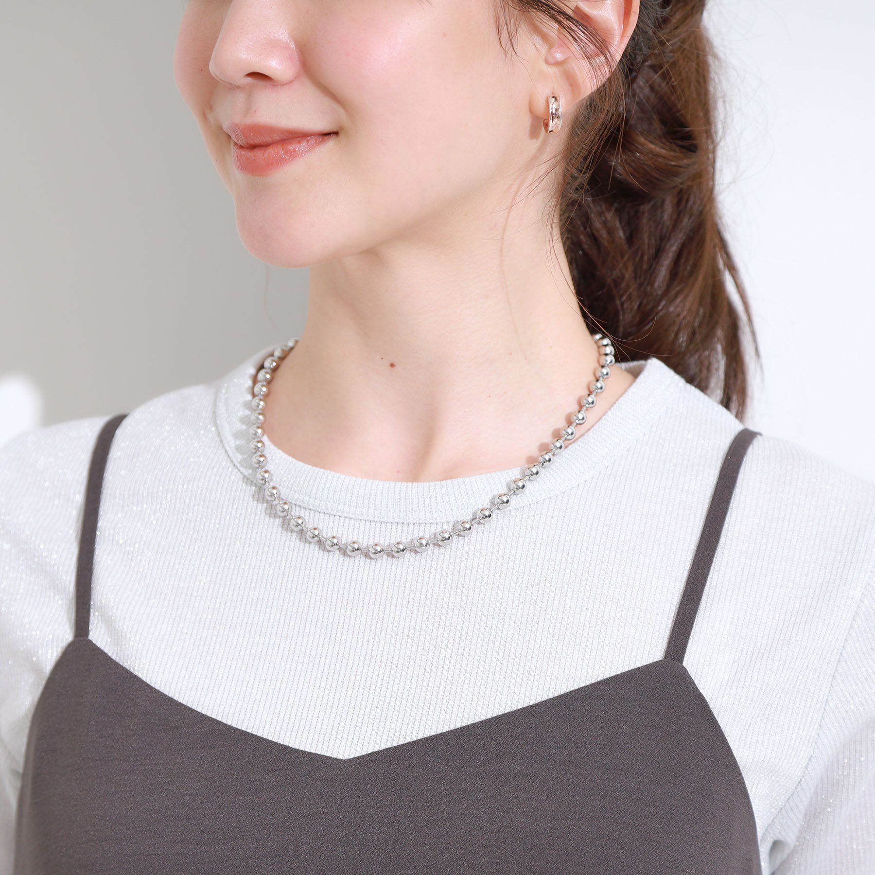 SHOO･LA･RUE「ボールチェーンネックレス」|ネックレス|