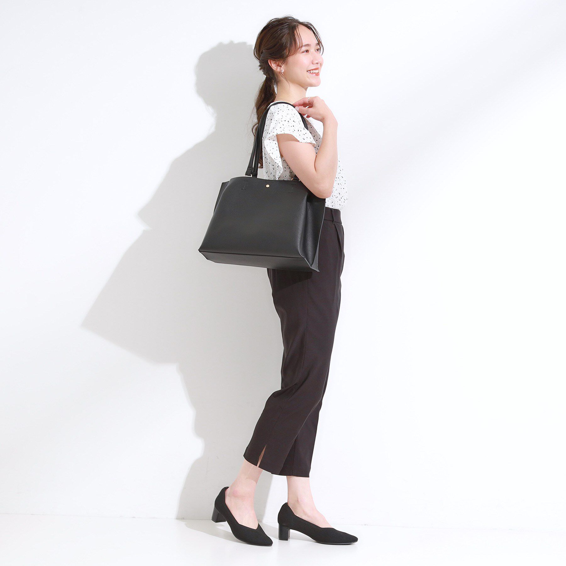 SHOO･LA･RUE「【軽量】ふわっと軽いトートバッグ【A4】」|トートバッグ|