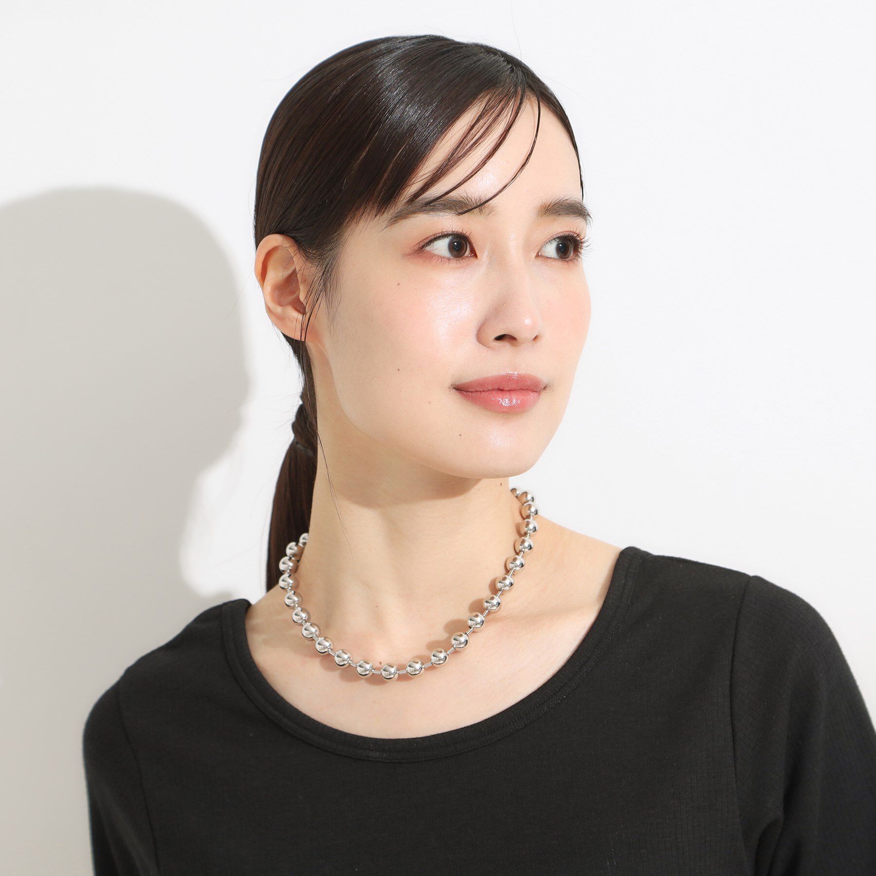 SHOO･LA･RUE「ビッグボールチェーンネックレス」|ネックレス|