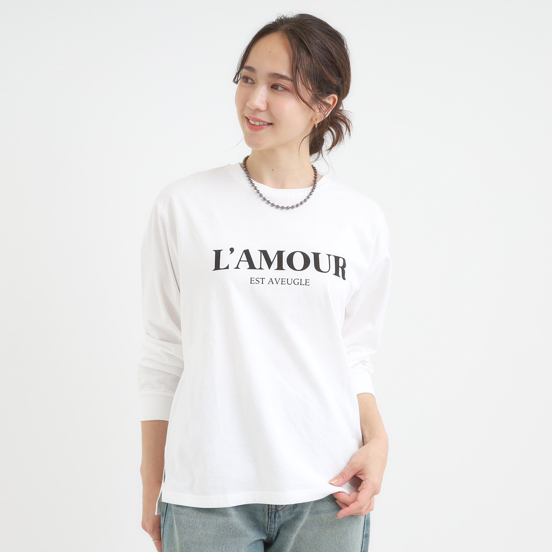 SHOO･LA･RUE「グラフィックアソート ベーシックロンT」|Tシャツ・カットソー|