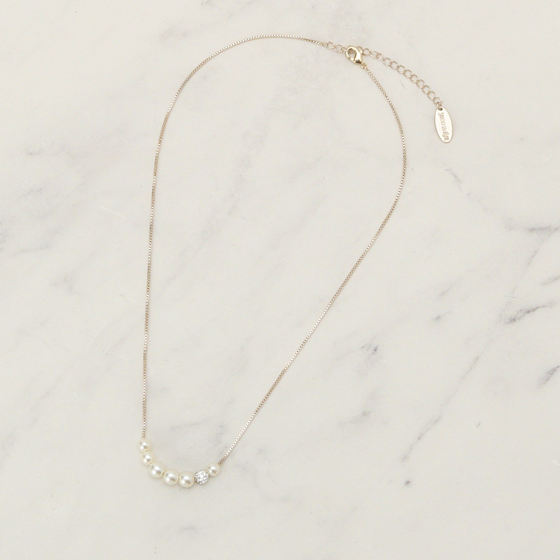 SHOO･LA･RUE「【セレモニー/2本セット】3WAYで楽しめる フェイクパール付きネックレス」|ネックレス|