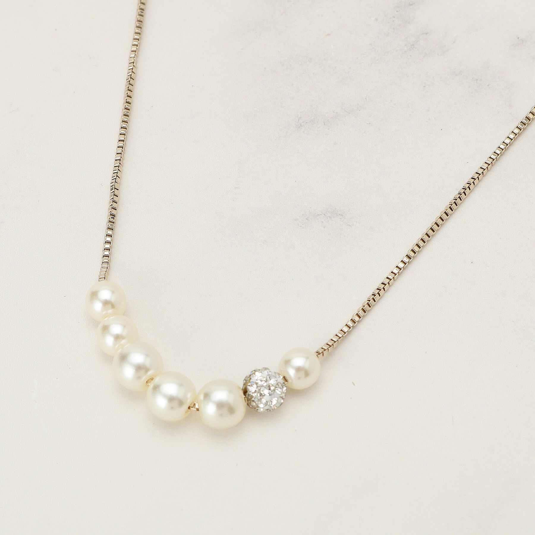 SHOO･LA･RUE「【セレモニー/2本セット】3WAYで楽しめる フェイクパール付きネックレス」|ネックレス|