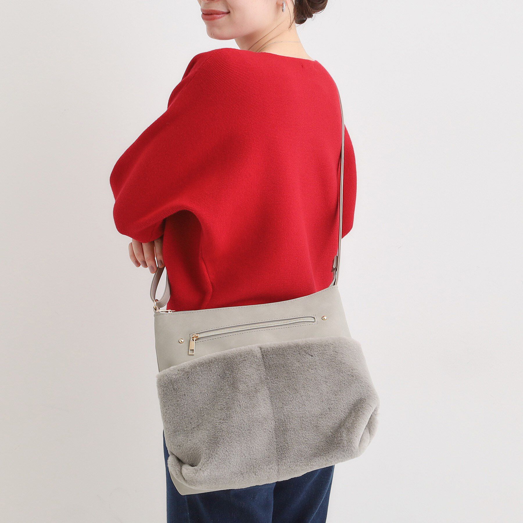 SHOO･LA･RUE「ポケットフェイクファーショルダーバッグ」|ショルダー・メッセンジャー|