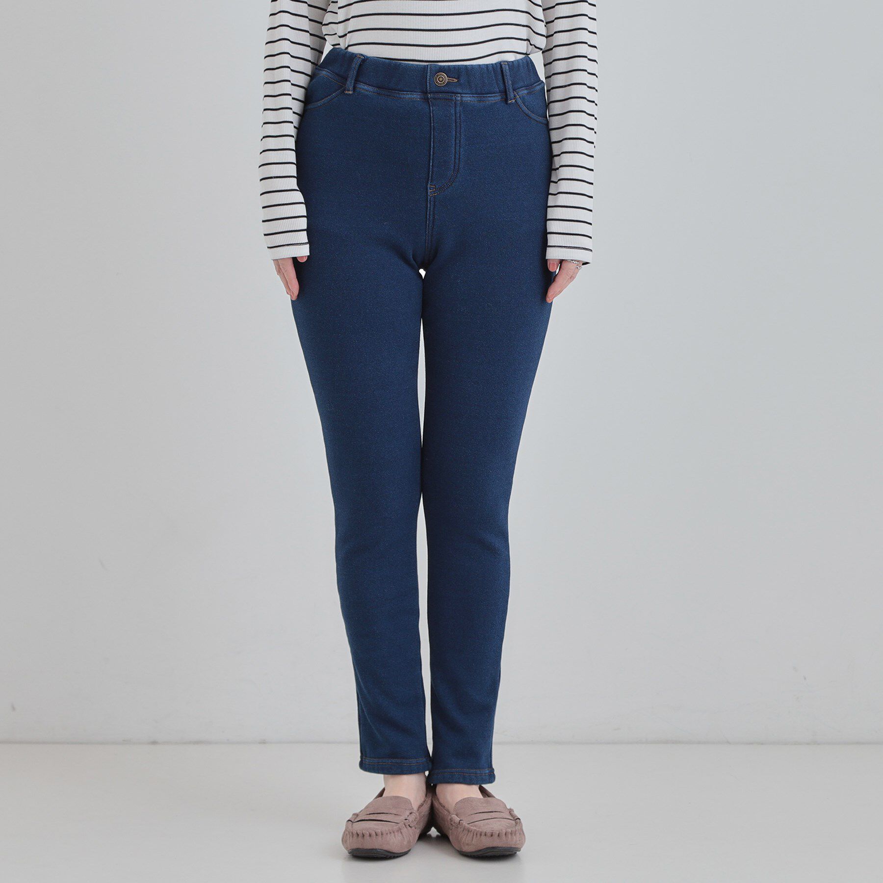 SHOO･LA･RUE「【あったか/洗濯機可/S-LL】裏シャギーデニム風レギンス」|その他|