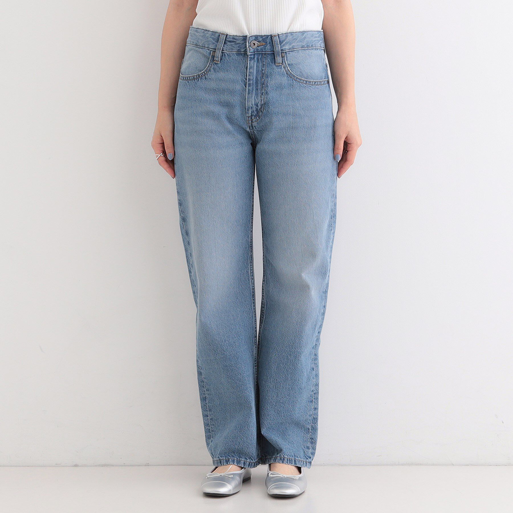 SHOO･LA･RUE「【SHOO・LA・RUE DENIM/SS-LL】程よい厚みの ストレートデニムパンツ（10.5オン」|デニム|