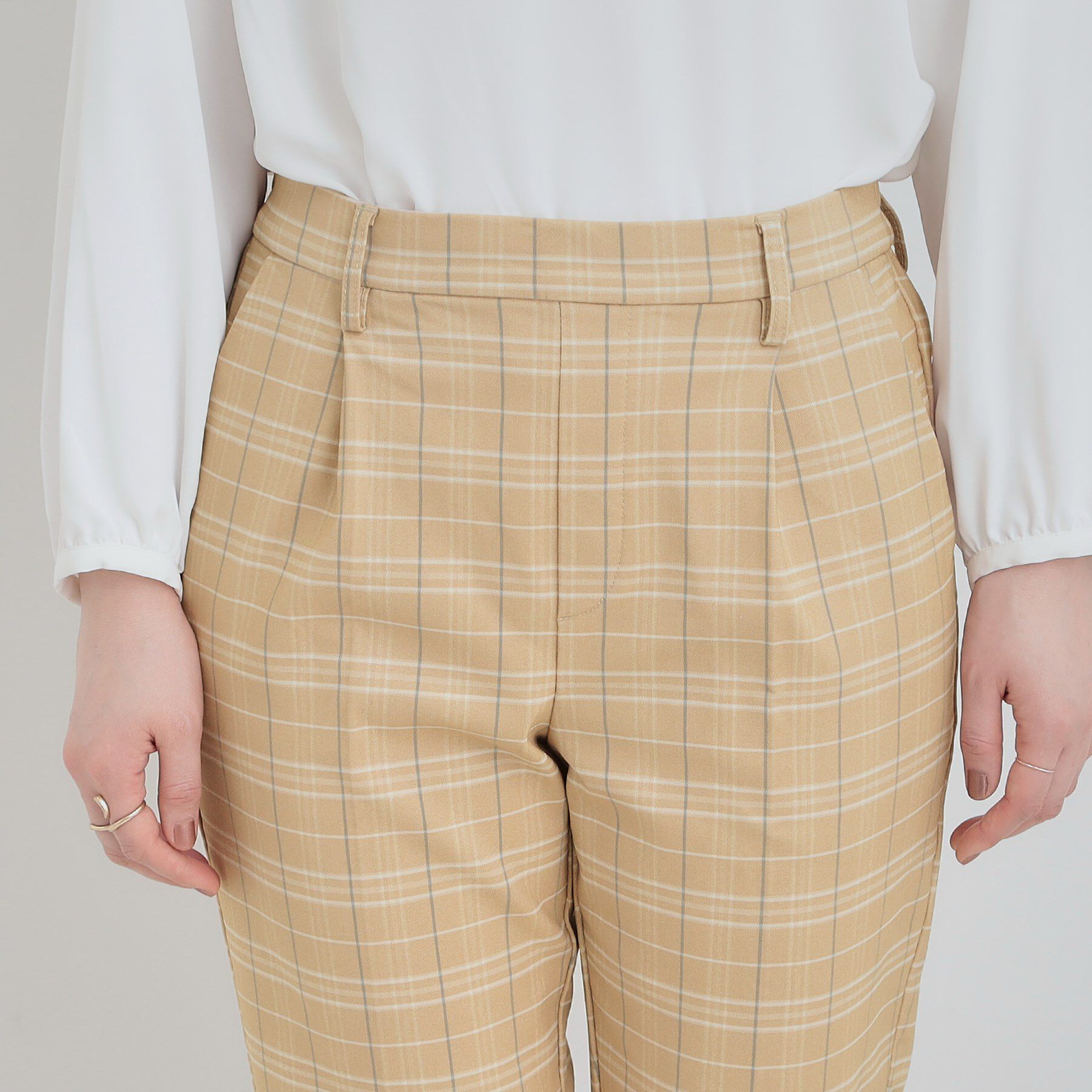 SHOO･LA･RUE「【洗濯機可/S-LL】すっきり上品に テーパードパンツ」|その他|