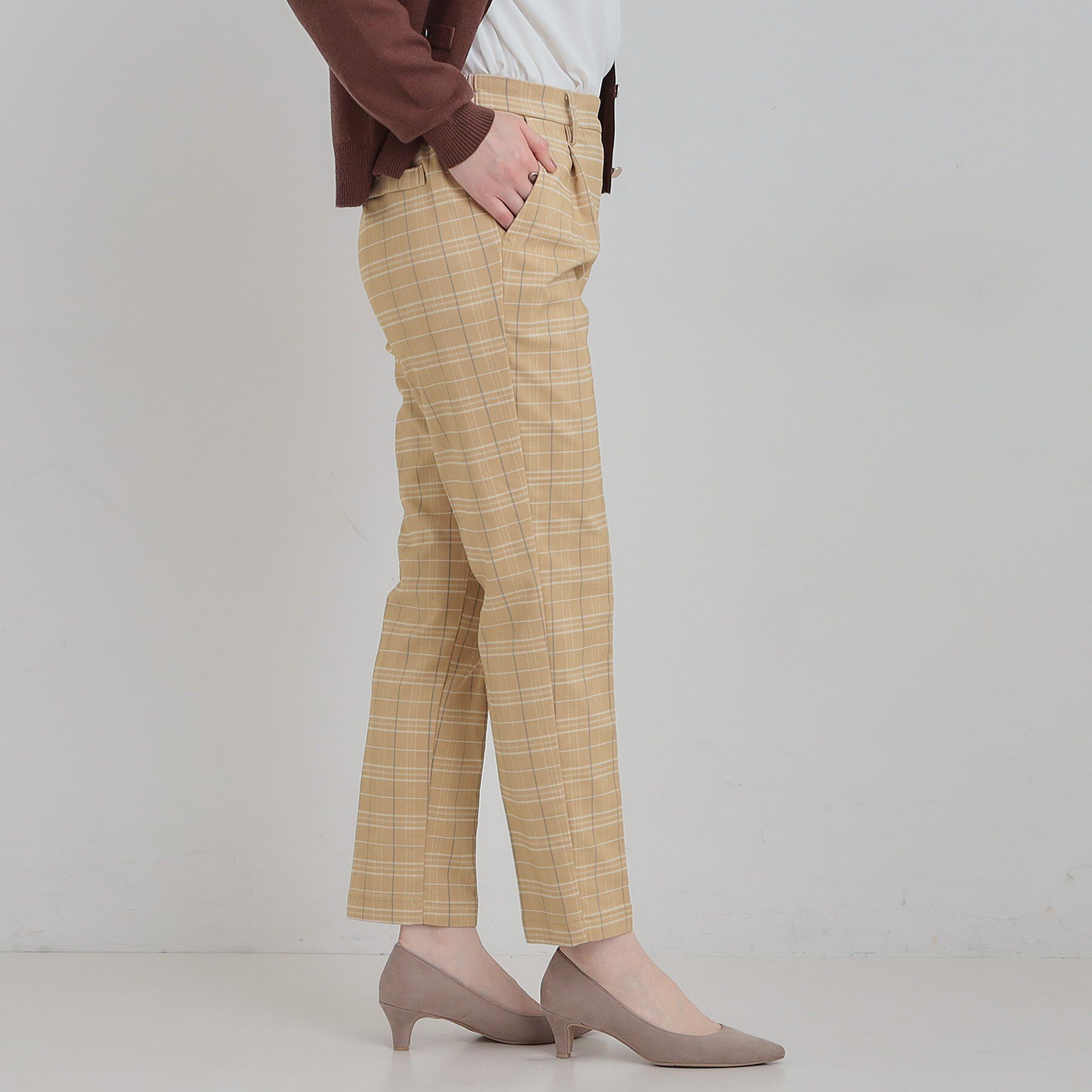 SHOO･LA･RUE「【洗濯機可/S-LL】すっきり上品に テーパードパンツ」|その他|