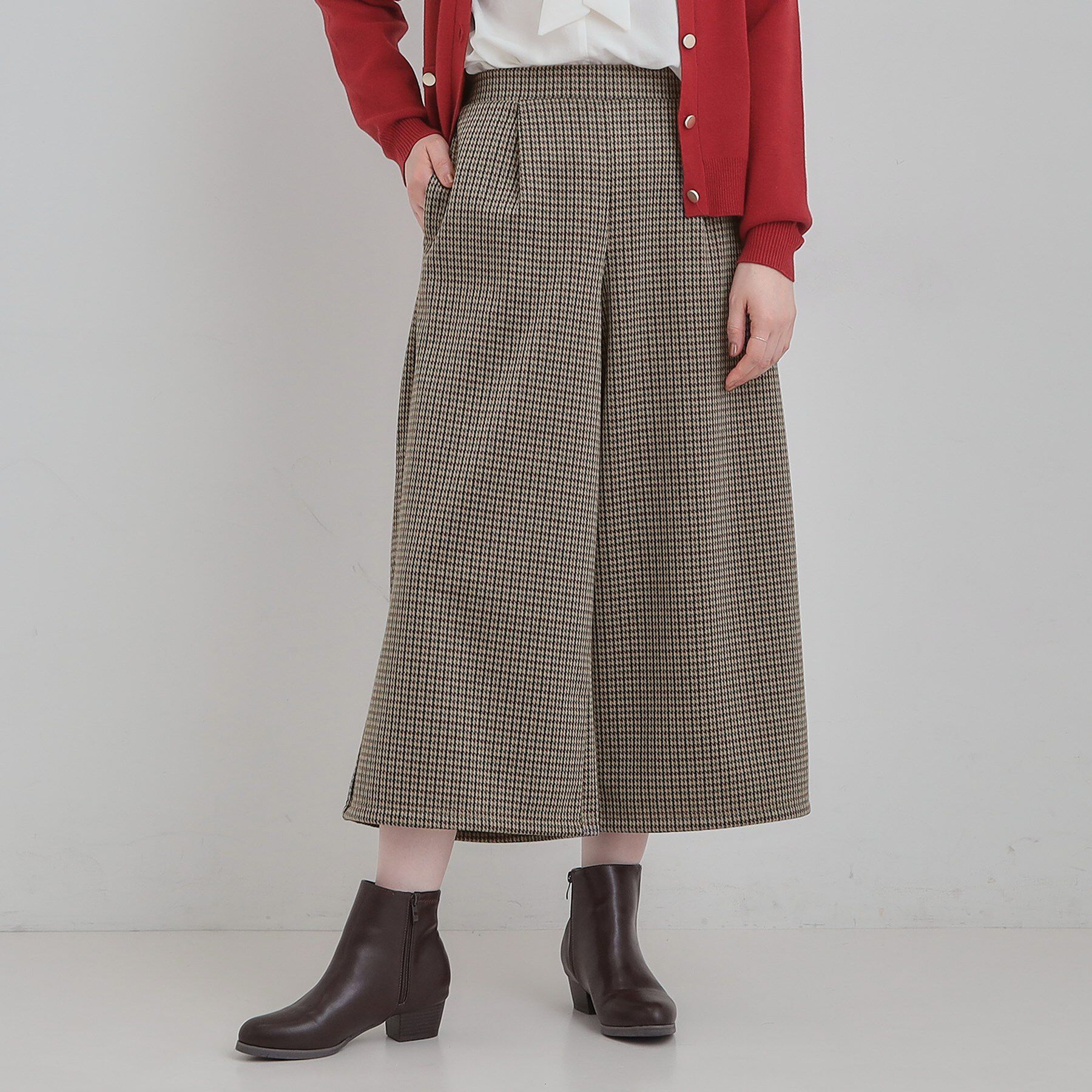 SHOO･LA･RUE「【洗濯機可/S-LL】体型カバーにも ガウチョパンツ」|その他|