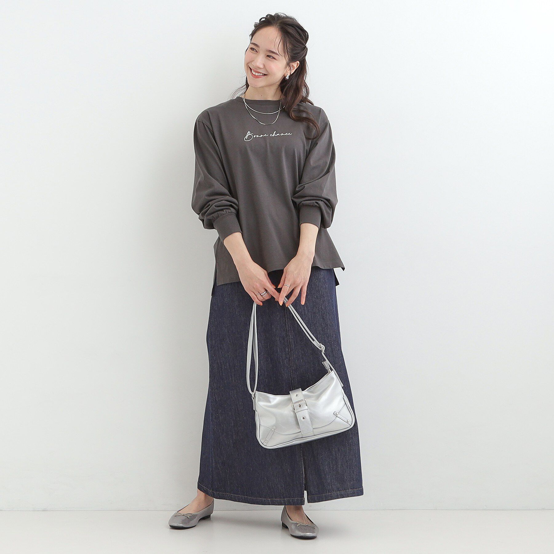 SHOO･LA･RUE「【綿100％/S-LL/プチプラ】選べる3柄 プリントアソートロンT」|Tシャツ・カットソー|