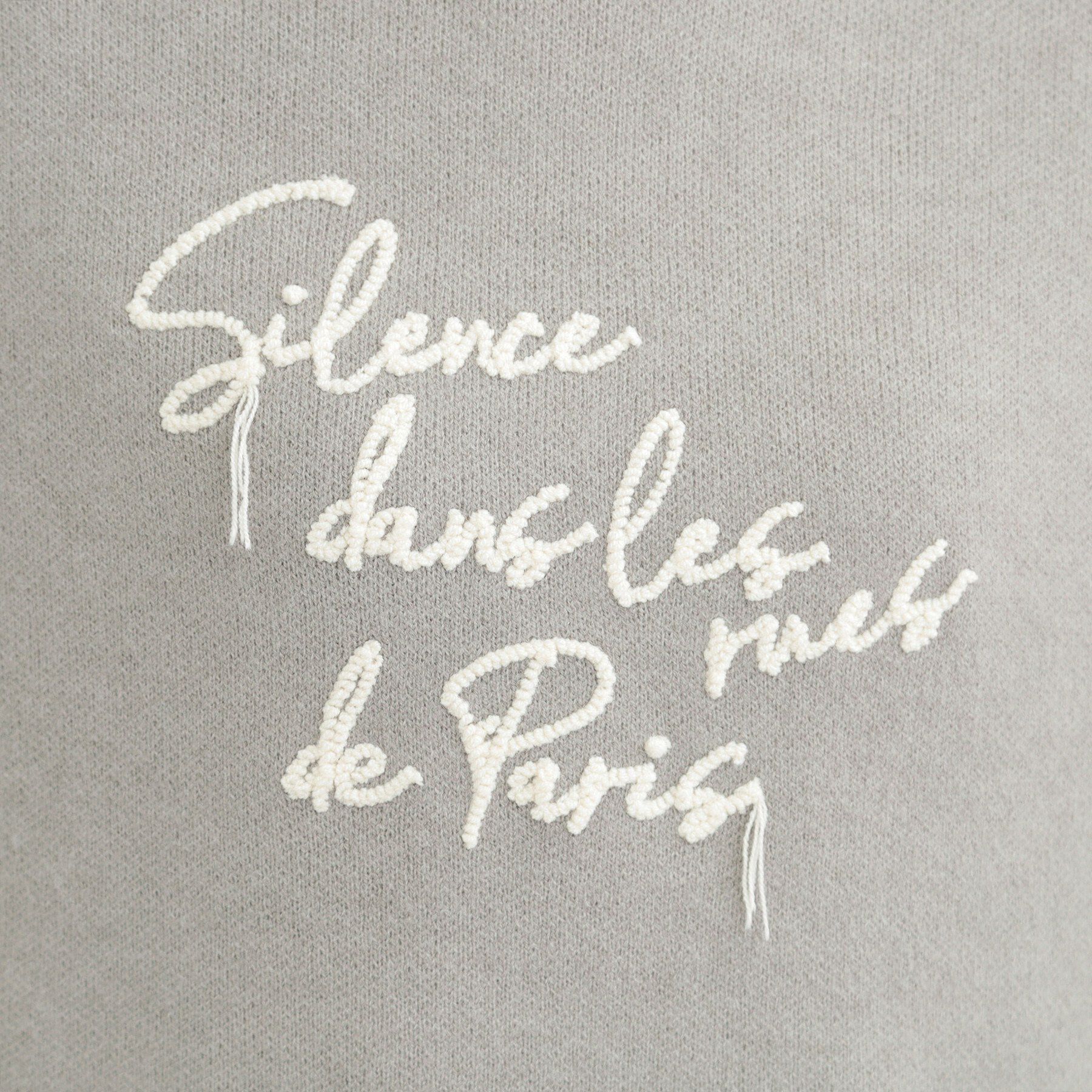 SHOO･LA･RUE「【洗濯機可/S-LL】裾スカラップが差がつく コード刺繍ロゴニット」|ニット・セーター|