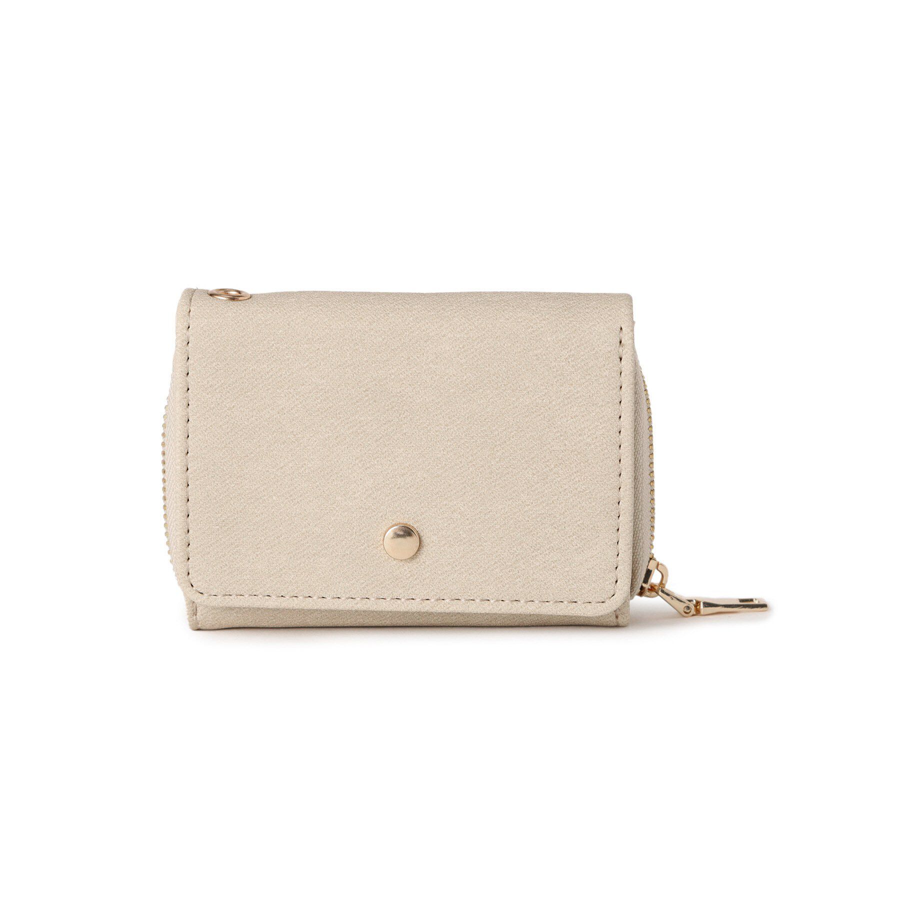 SHOO･LA･RUE「【選べる10色/推し活にも/コンパクト】三つ折りミニ財布」|財布|ライトベージュ(45