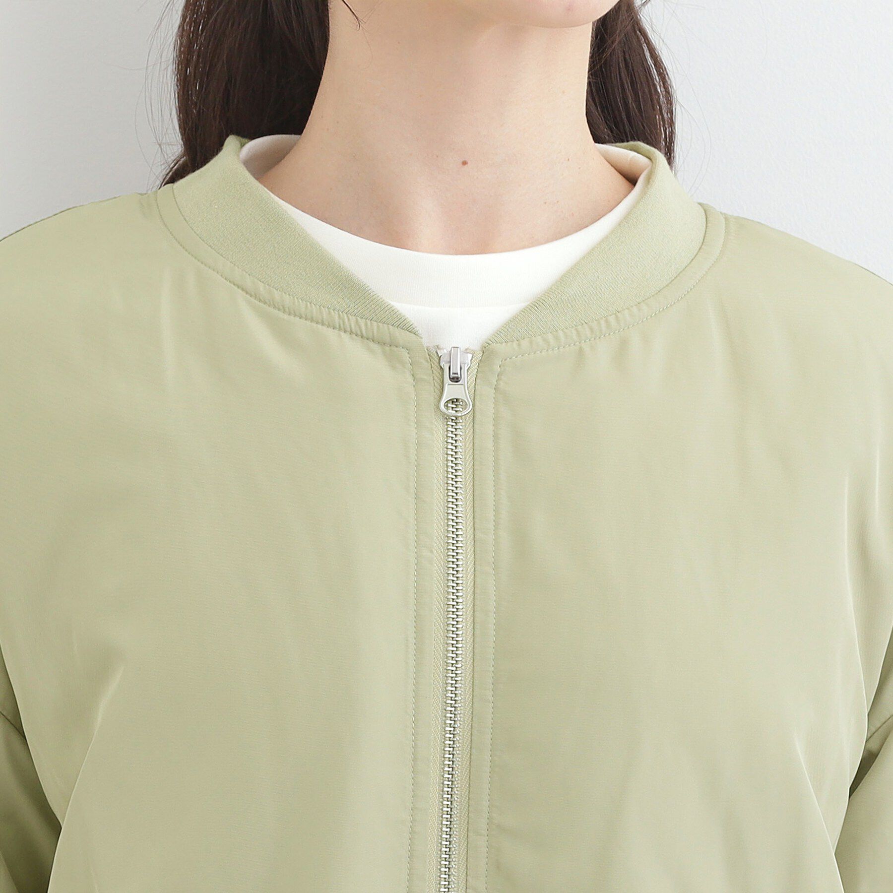 SHOO･LA･RUE「【S-LL】大人も取り入れやすい BIGシルエット MA－1ブルゾン」|ブルゾン・スタジャン|