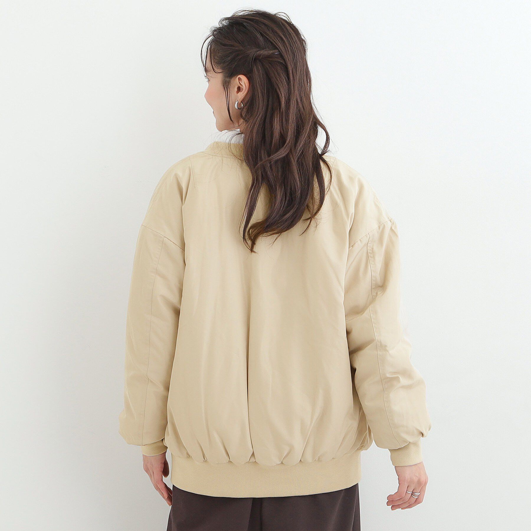 SHOO･LA･RUE「【S-LL】大人も取り入れやすい BIGシルエット MA－1ブルゾン」|ブルゾン・スタジャン|