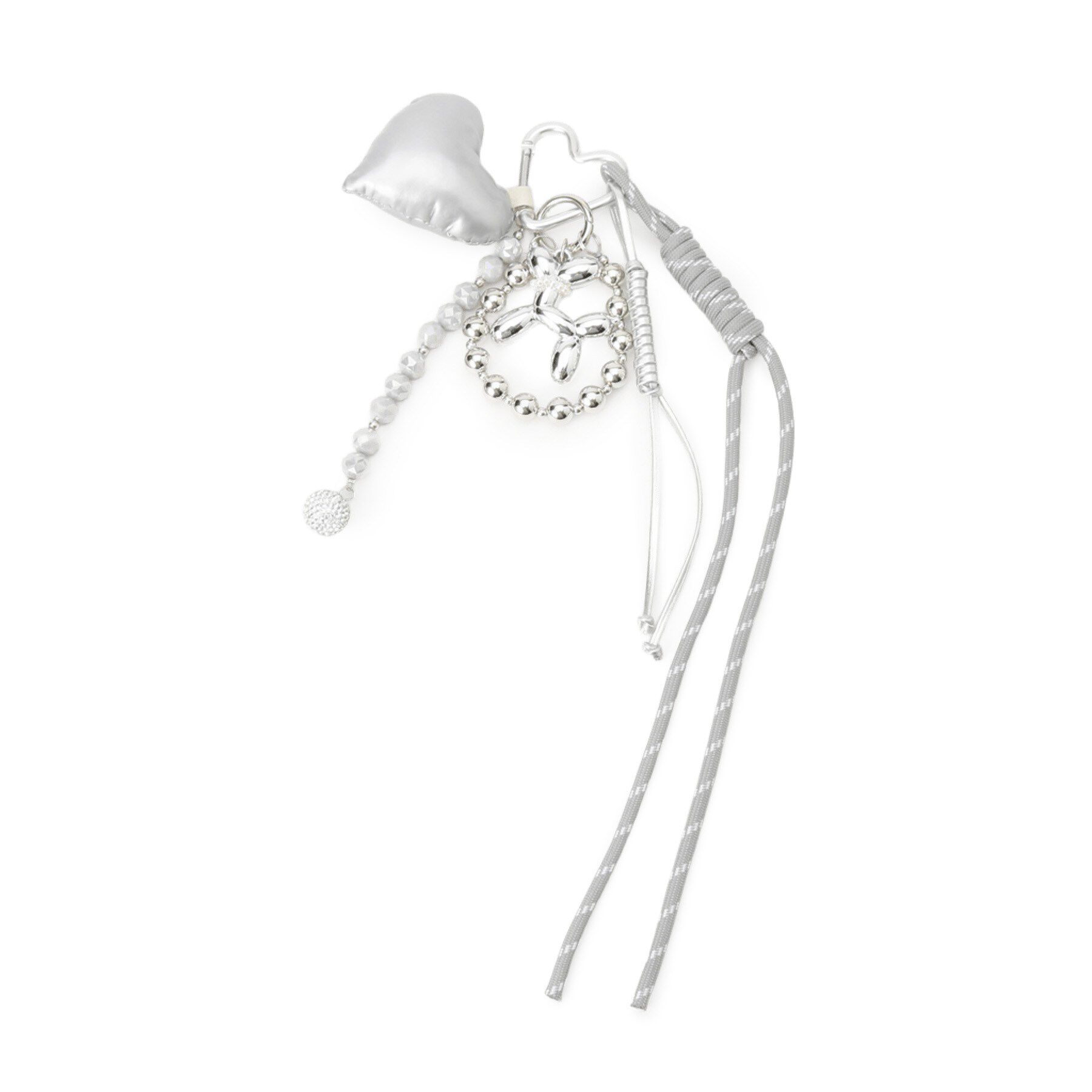 SHOO･LA･RUE「マルチパフハートチャーム」|キーケース|