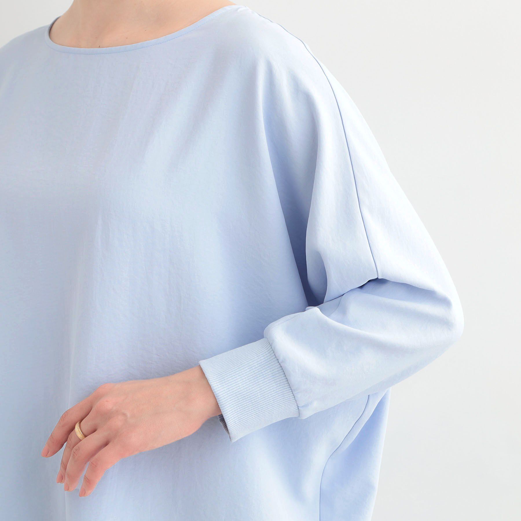 SHOO･LA･RUE「【着丈選べる/体型カバー/洗濯機可】さらさらとろん ドルマンブラウス」|シャツ・ブラウス|