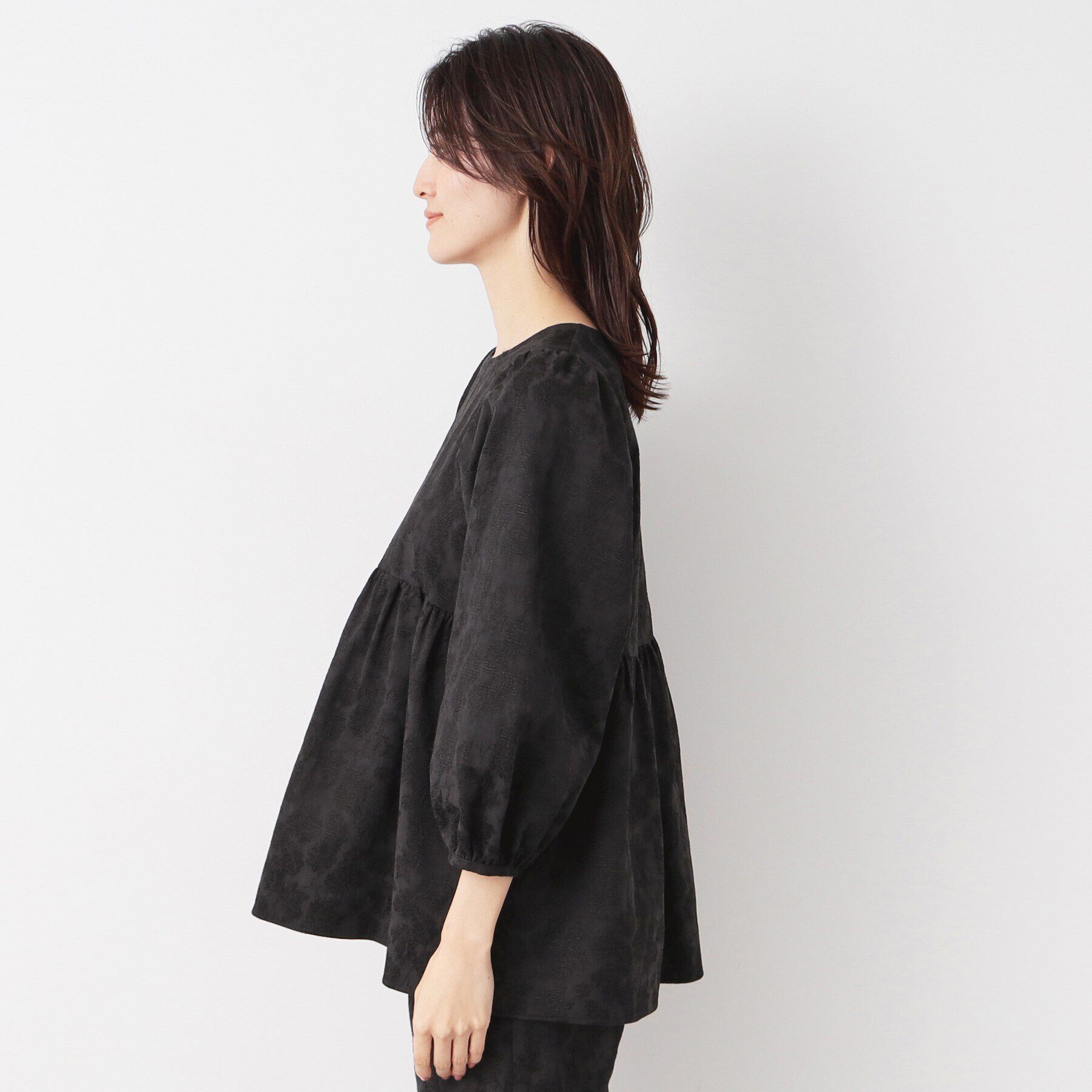 Dessin「【入卒/セレモニー/セットアップ可能/洗える】フラワージャカードブラウス」|シャツ・ブラウス|