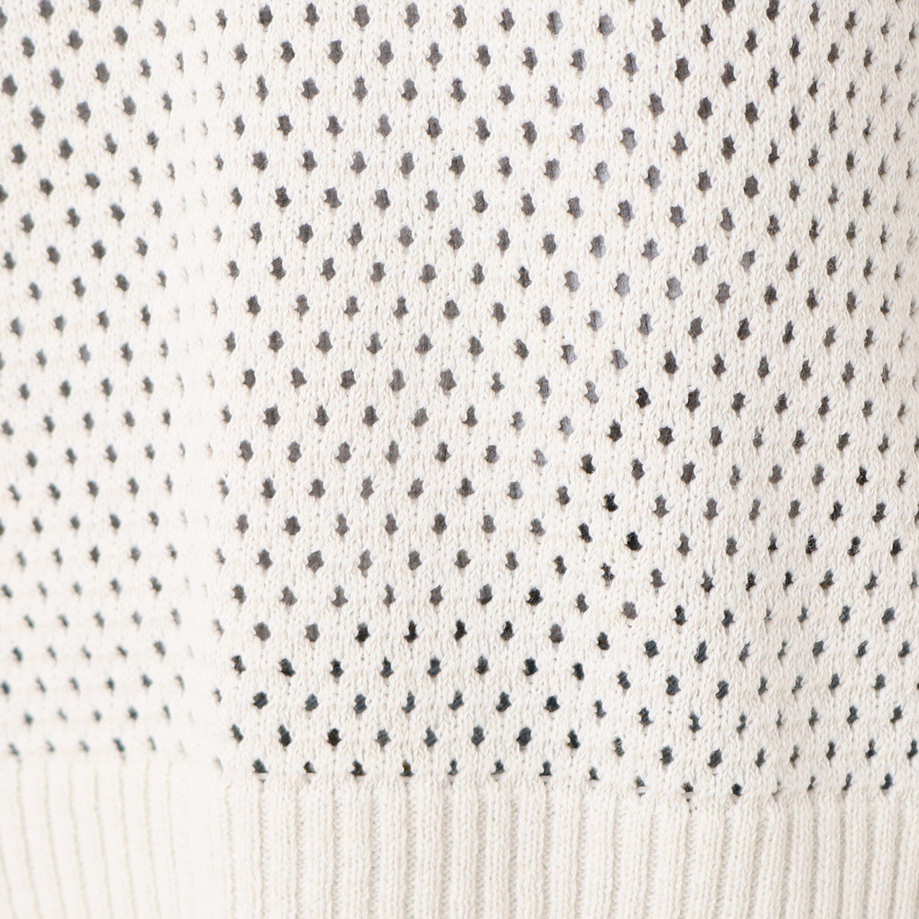 Dessin「【洗える】襟付きメッシュニット」|ニット・セーター|