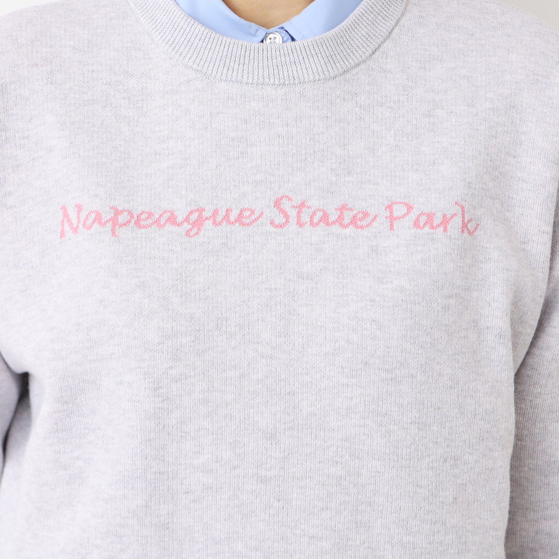 Dessin「【洗える】クロップド丈ロゴジャカードニット（S～L）」|ニット・セーター|