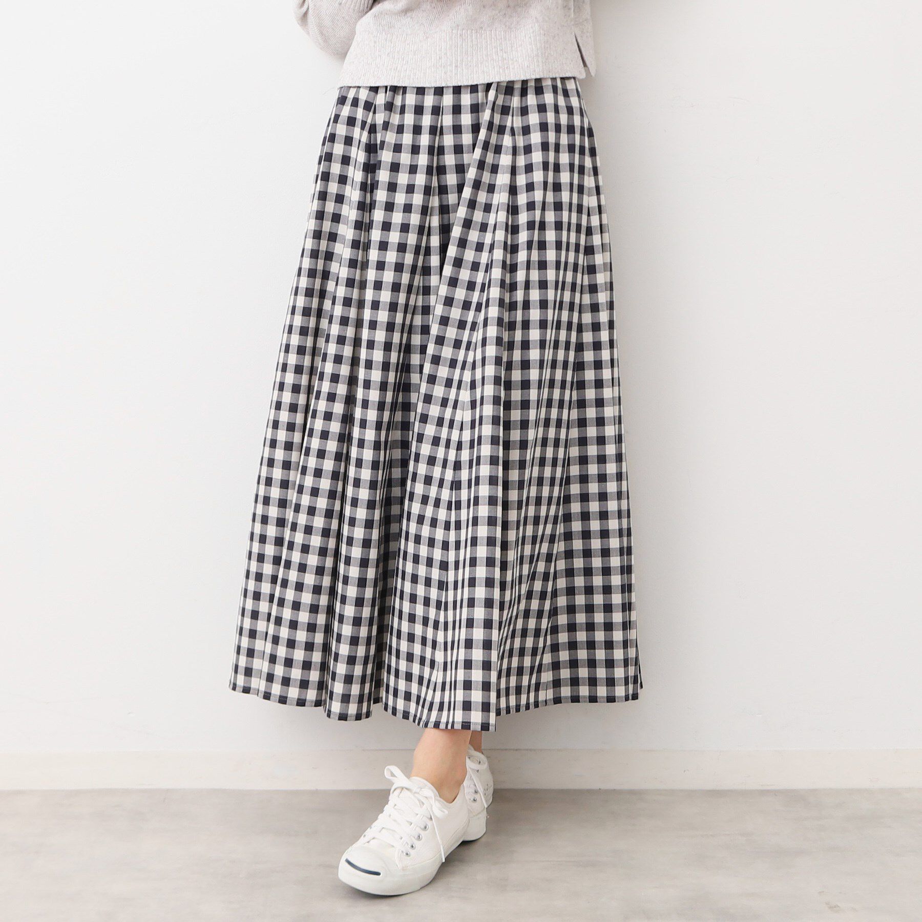 Dessin「【ウエストゴム・4サイズ展開】映えチェック柄スカート（XS～L）」|スカート|