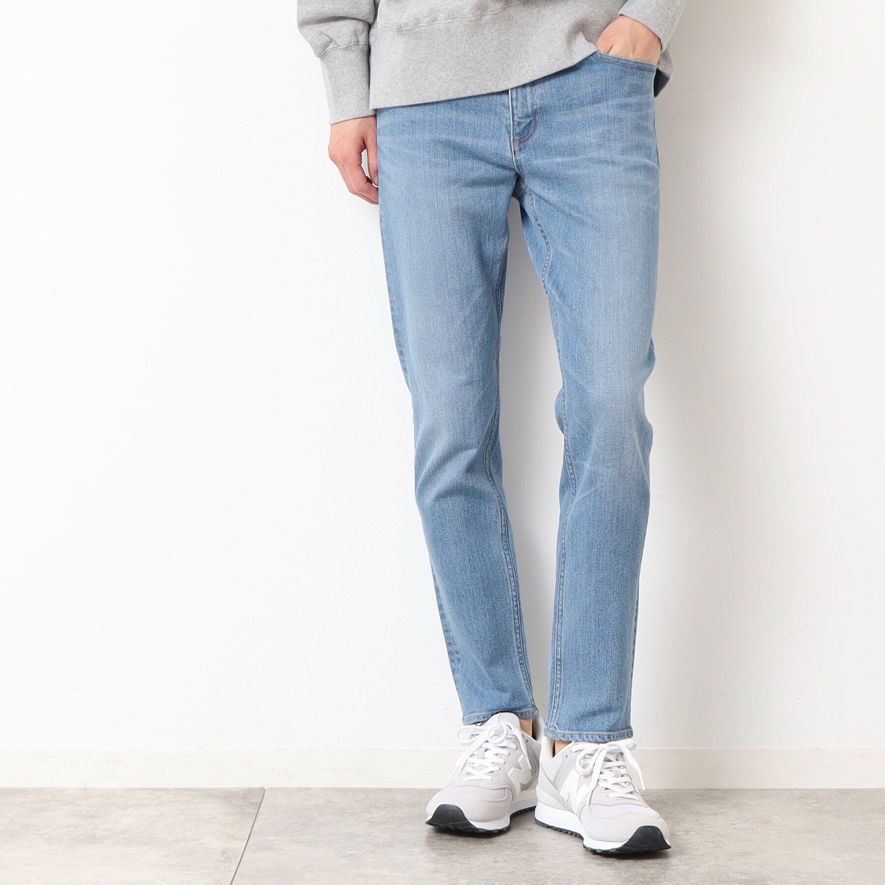 Dessin「【洗える】スリムストレッチデニムパンツ」|デニム|