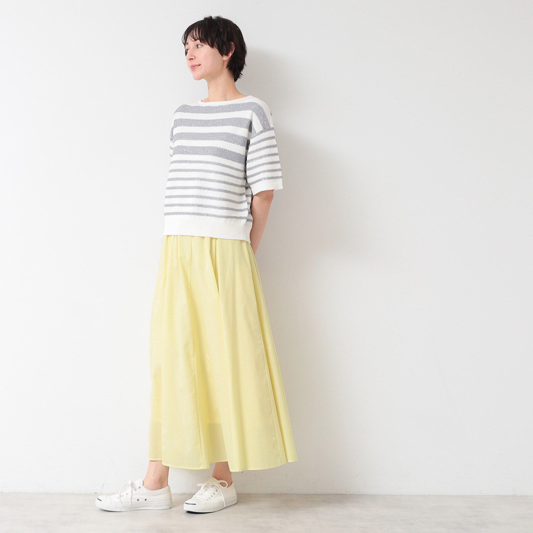 Dessin「【5色展開・ウエストゴム・洗える】エアリーフレアスカート（XS～L）」|スカート|