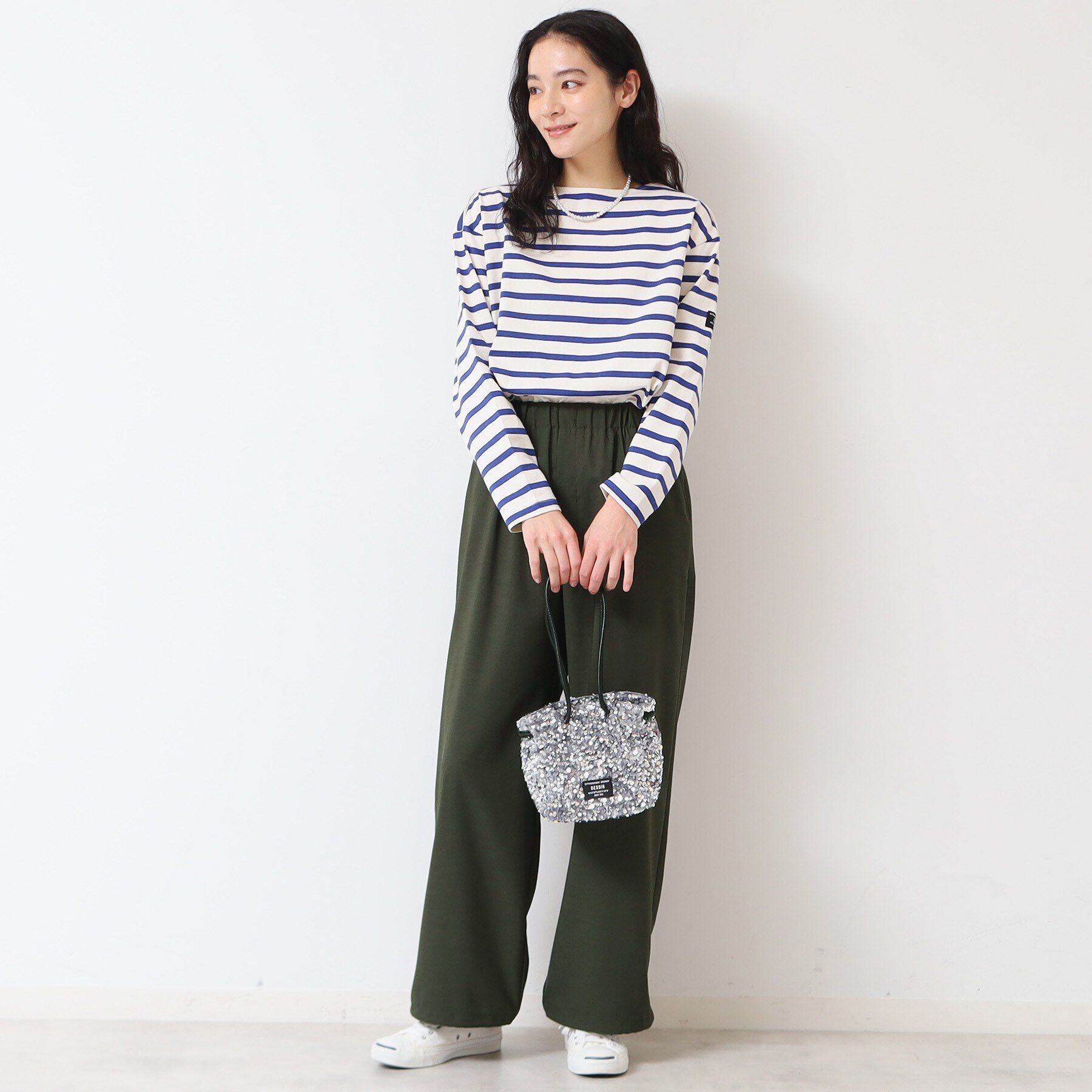 Dessin「【ウエストゴム・洗える】裾ドロスト付きパンツ（S～L）」|その他|