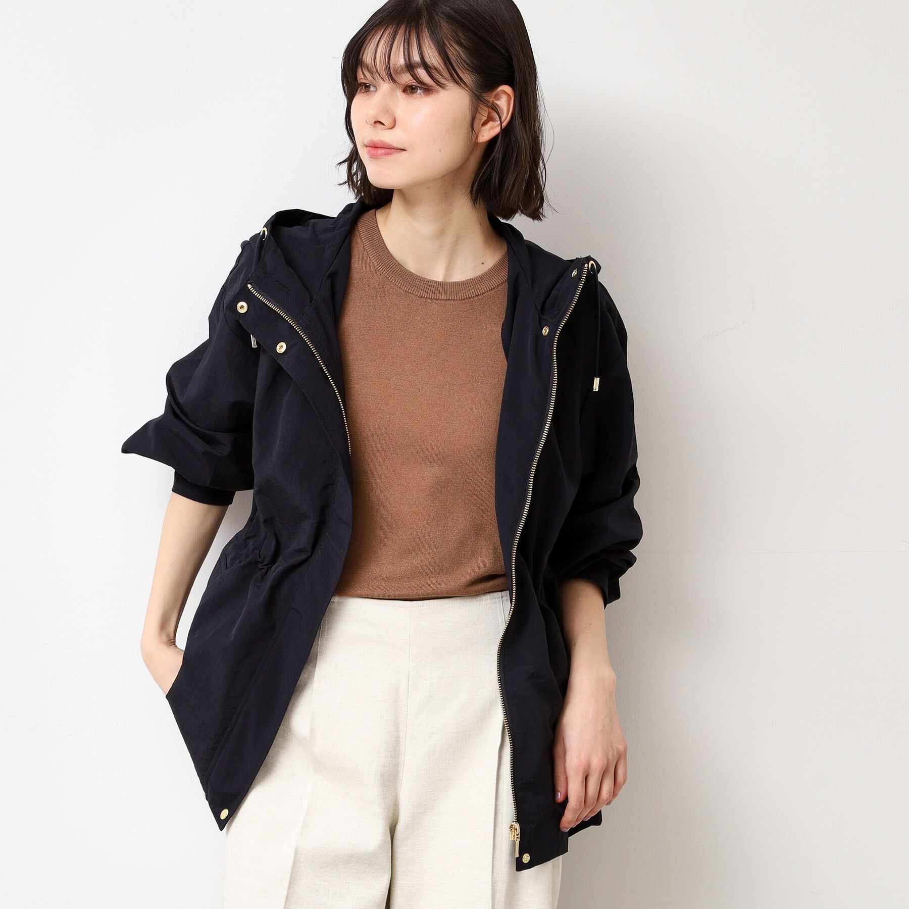 Dessin「ドロストフーデットライトブルゾン（S～L）」|ブルゾン・スタジャン|