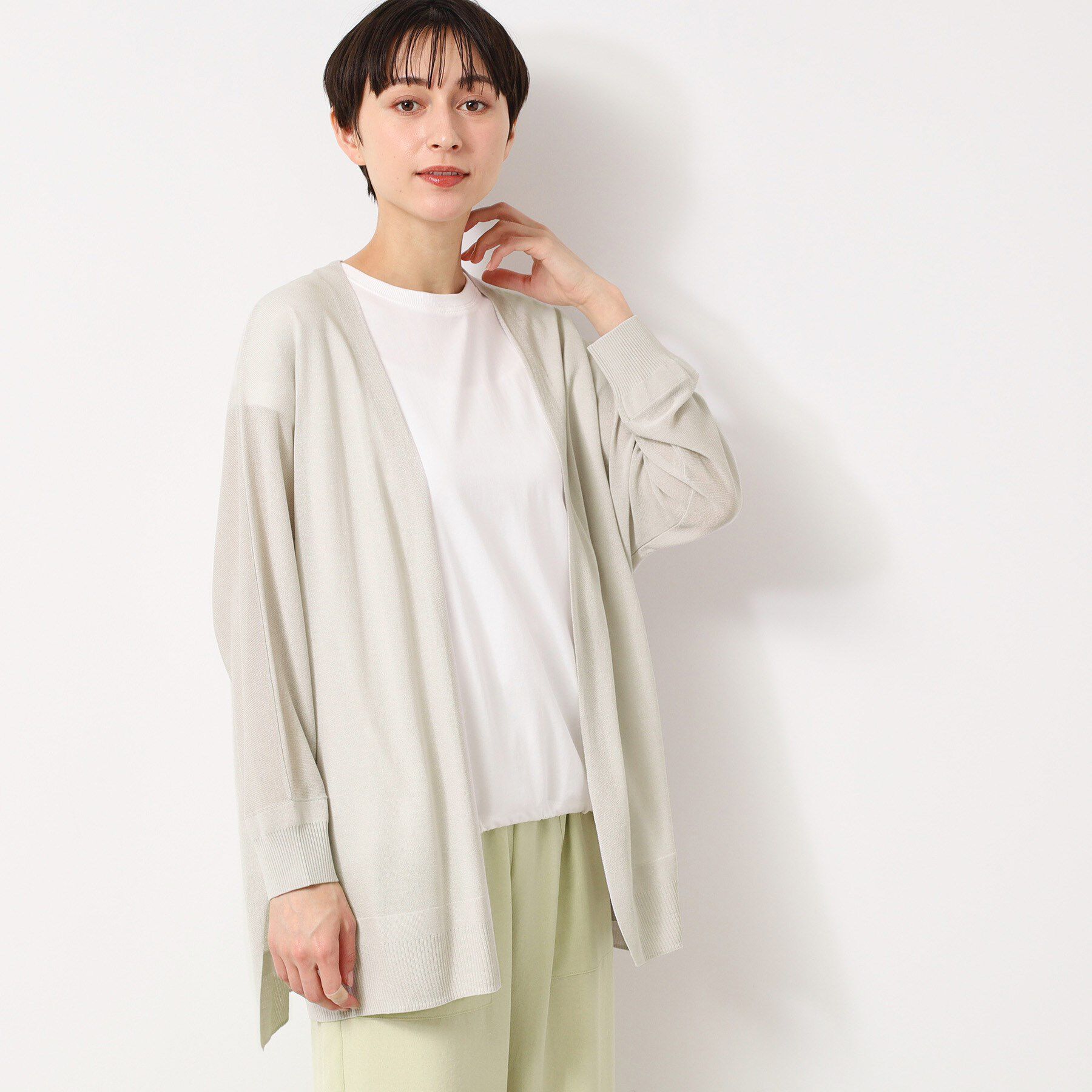 Dessin「【接触冷感・洗える】ドルマンスリーブひんやりカーディガン（S～L）」|カーディガン|
