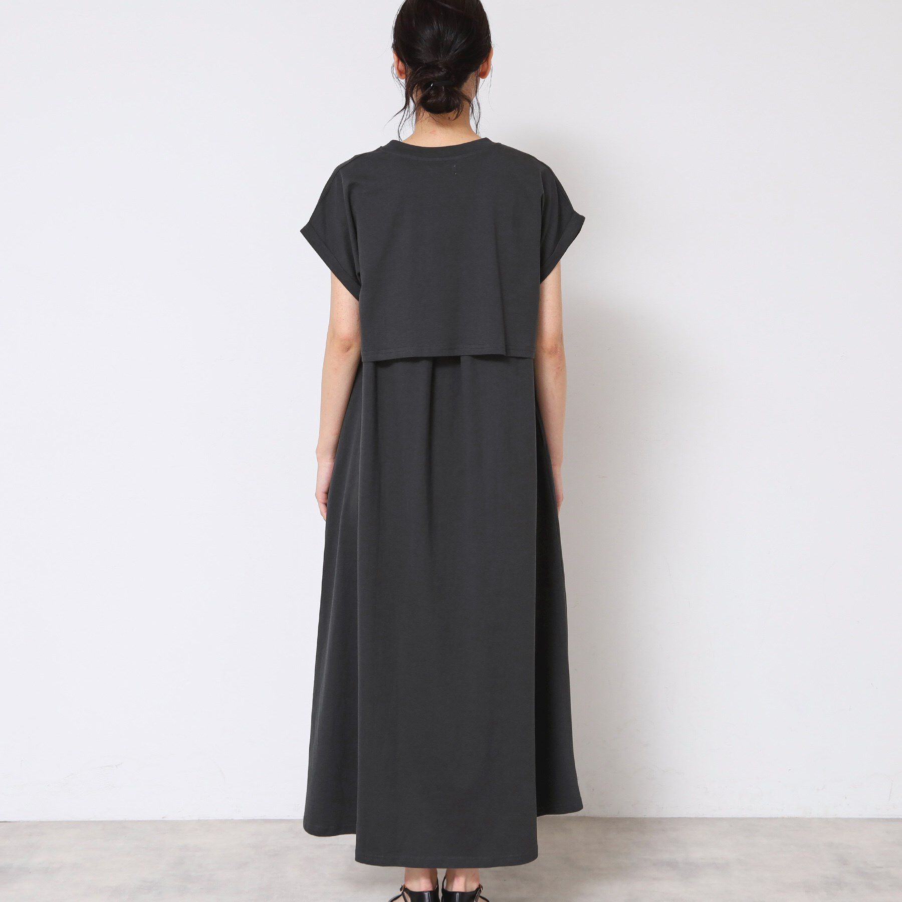 Dessin「【2点セット・洗える】テントラインジャージワンピース」|スーツ|