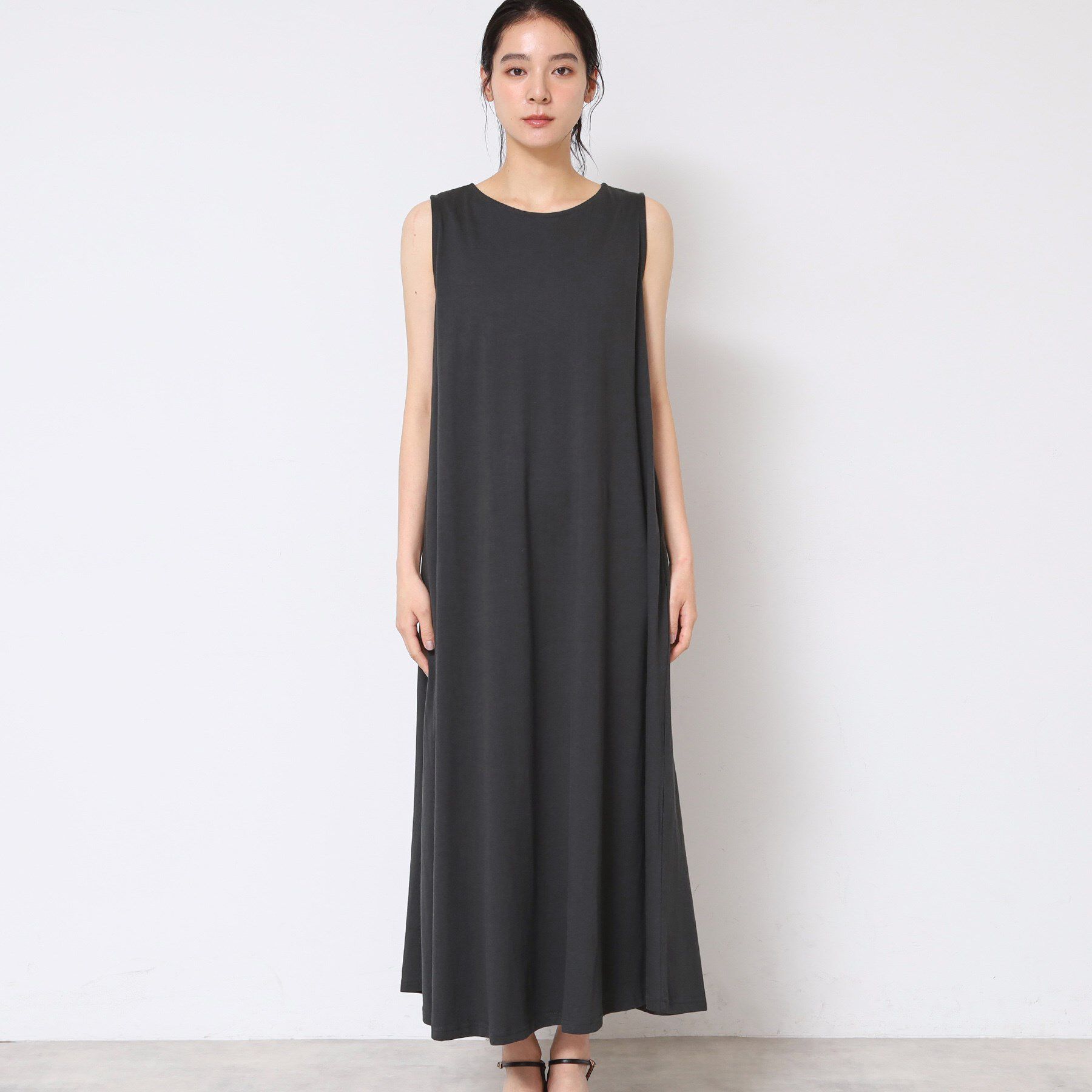 Dessin「【2点セット・洗える】テントラインジャージワンピース」|スーツ|