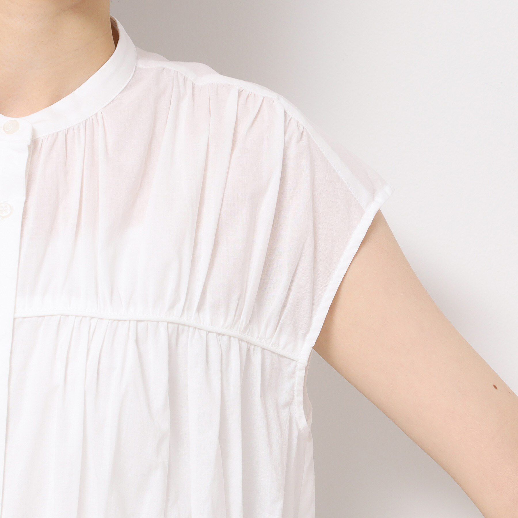 Dessin「【洗える】シャーリングペプラムブラウス」|シャツ・ブラウス|