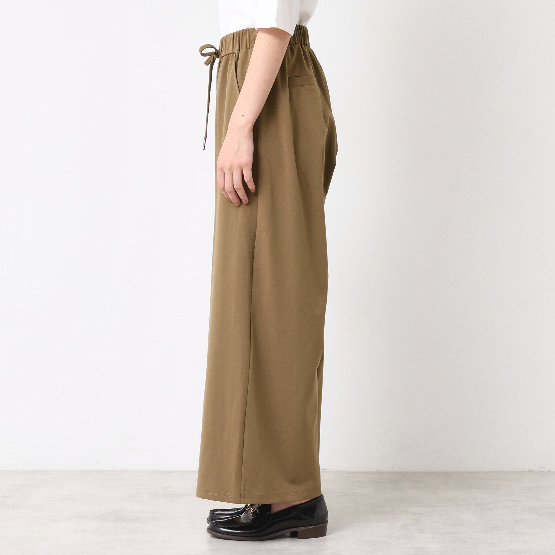 Dessin「【ウエストゴム・洗える】ストレッチワイドパンツ」|その他|