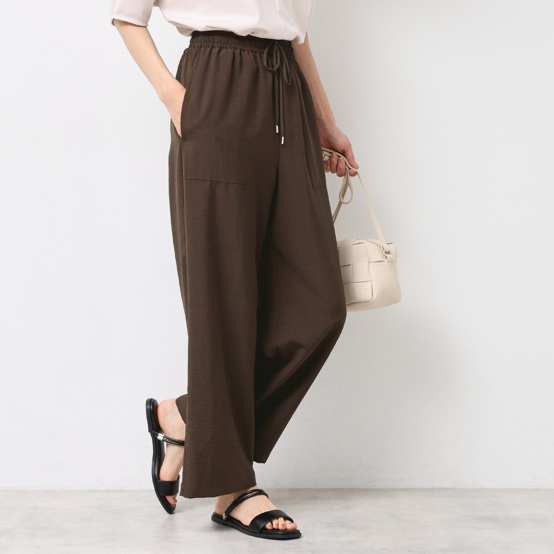 Dessin「【ウエストゴム・洗える】アウトポケットワイドパンツ（XS～L）」|その他|