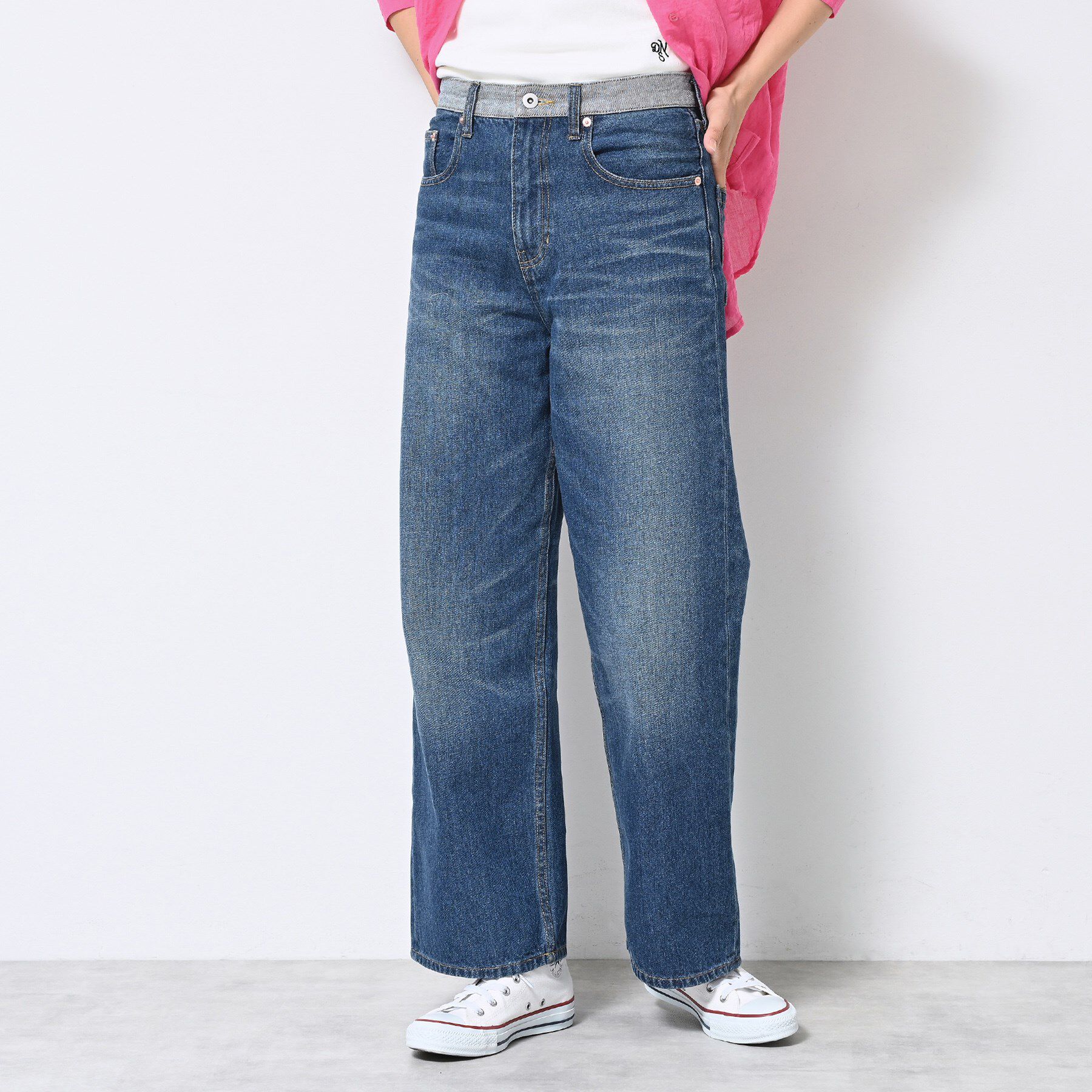 Dessin「【ユニセックス・洗える】ワイドデニム」|デニム|