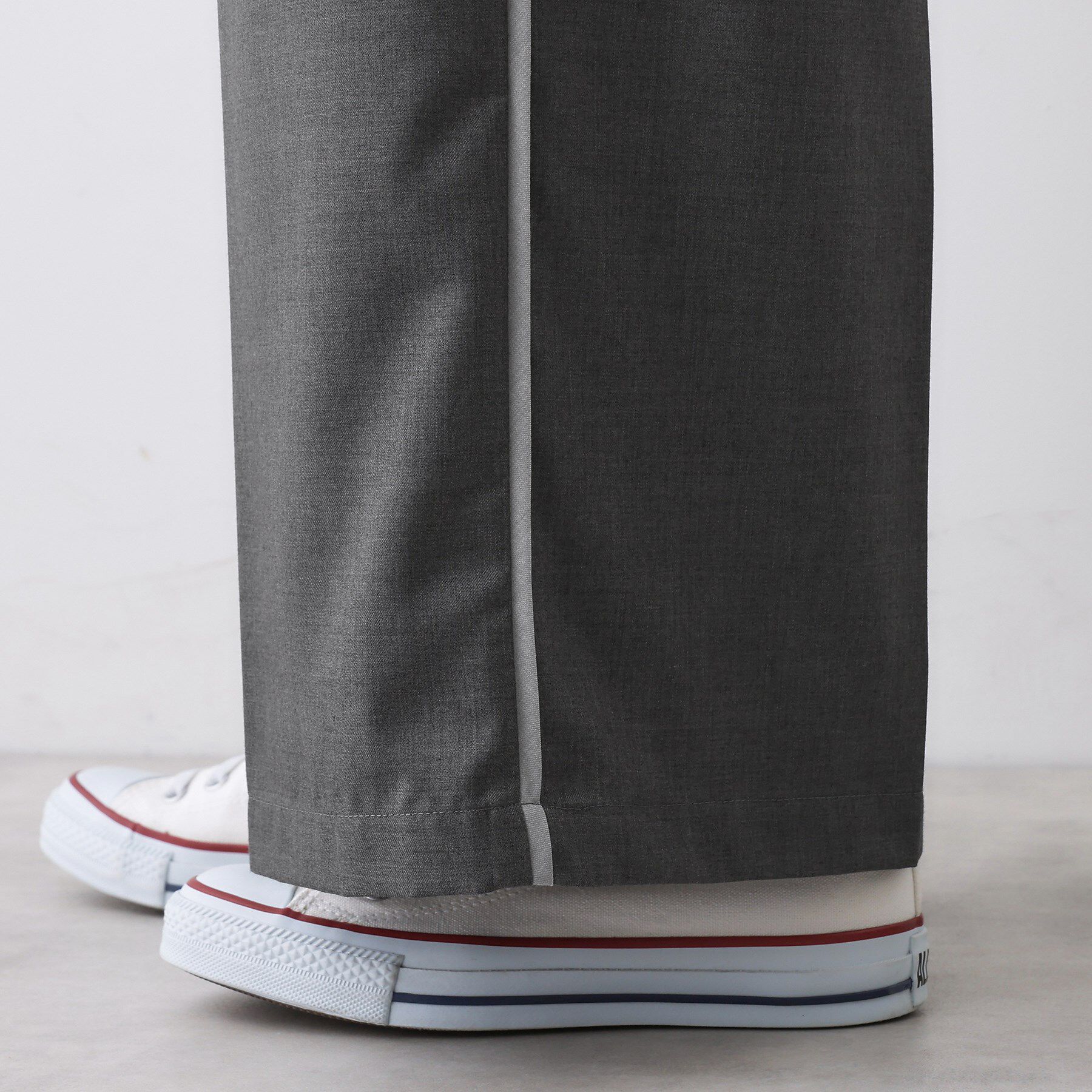 Dessin「【セットアップ可/ウエストゴム/洗える】サイドライン入りワイドパンツ」|その他|