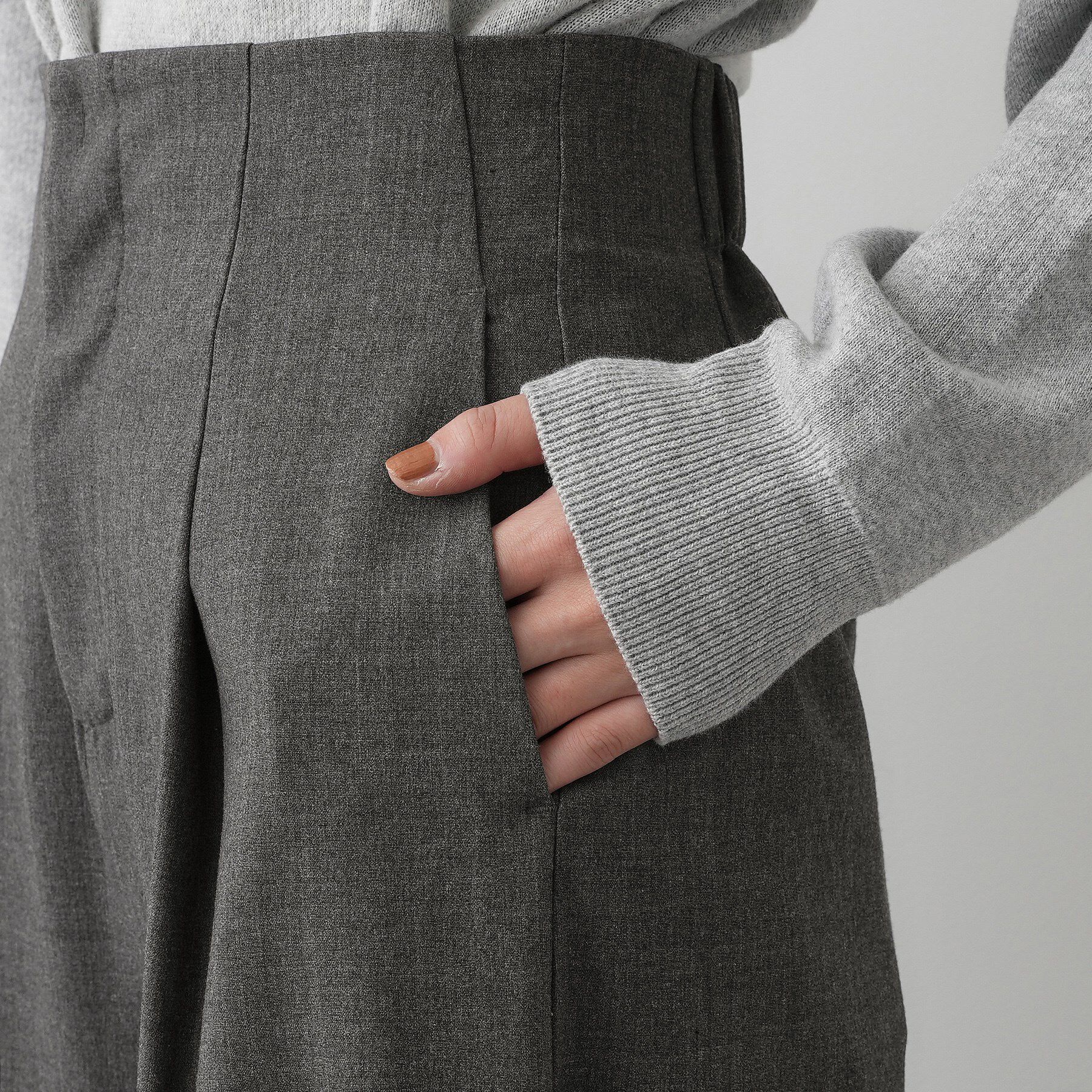 Dessin「【セットアップ可・洗える】ハイウエストタックパンツ」|その他|