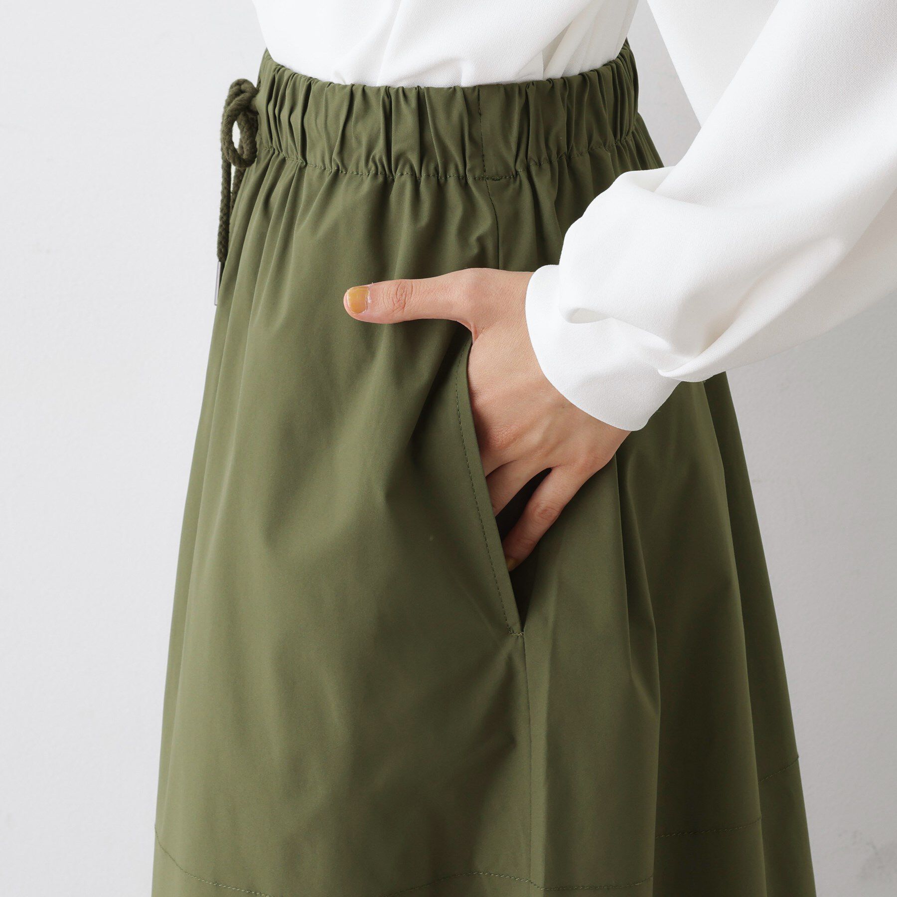 Dessin「【セットアップ可・洗える】裾スピンドル付きイージースカート」|スカート|