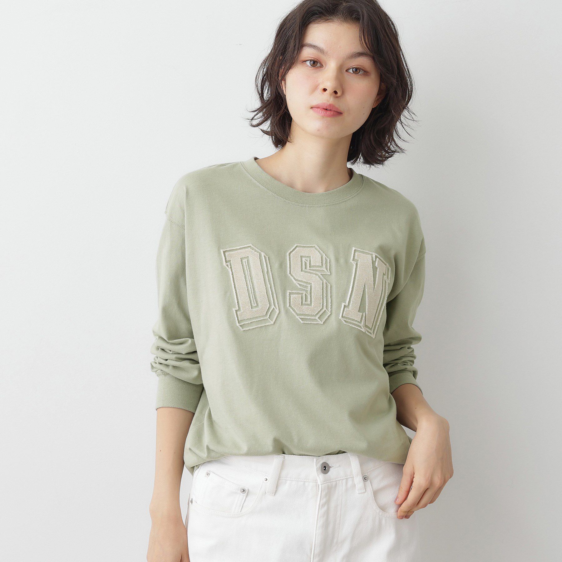 Dessin「【ユニセックス/洗える】ビッグロゴロンT」|Tシャツ・カットソー|