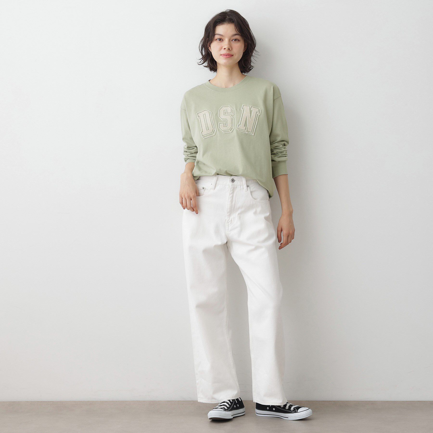 Dessin「【ユニセックス/洗える】ビッグロゴロンT」|Tシャツ・カットソー|