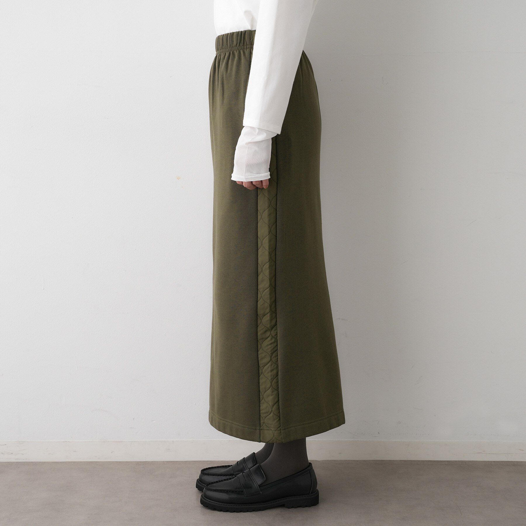 Dessin「【セットアップ可/ウエストゴム】裏毛Iラインスカート」|スカート|