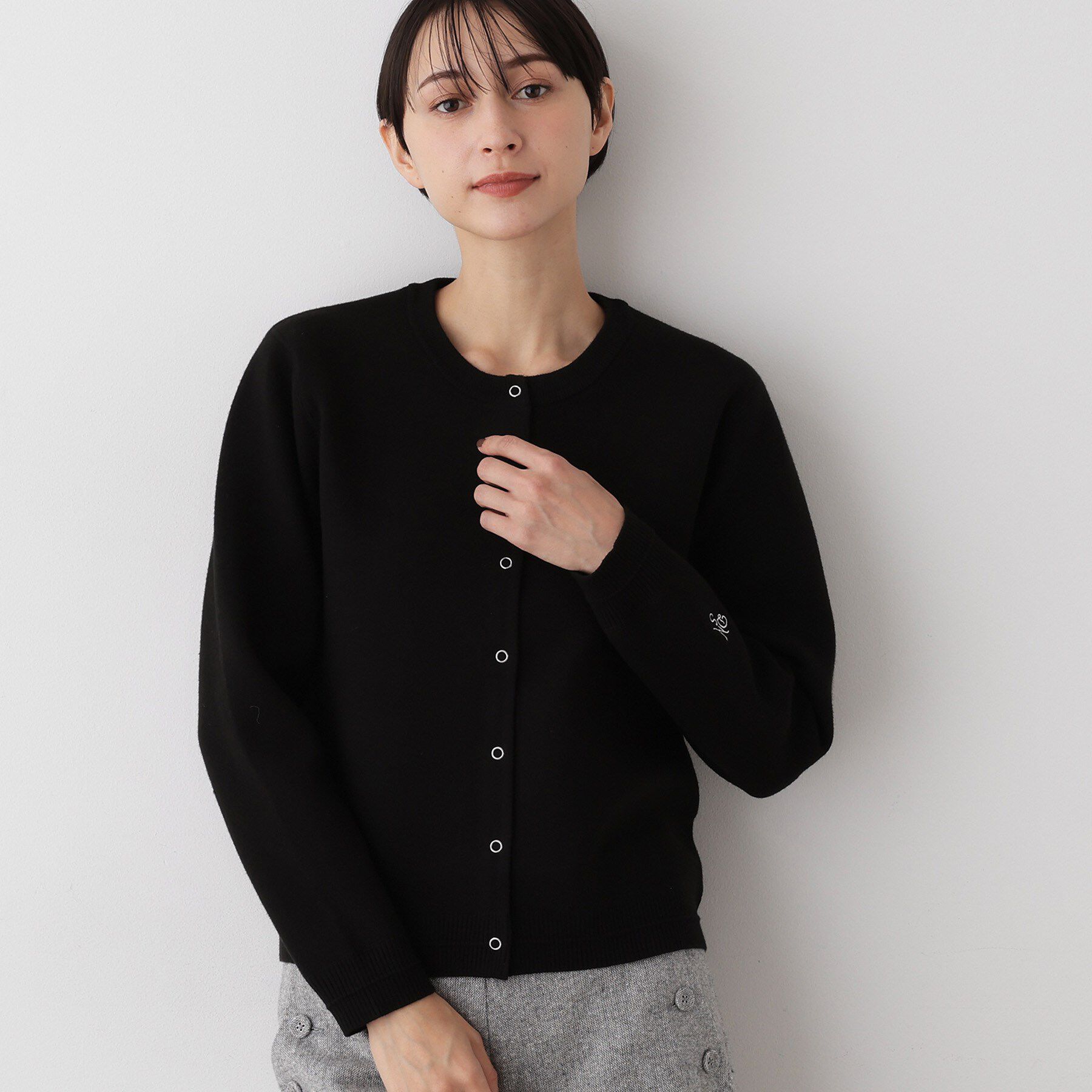 Dessin「【洗える】クルーネックカーディガン」|ニット・セーター|