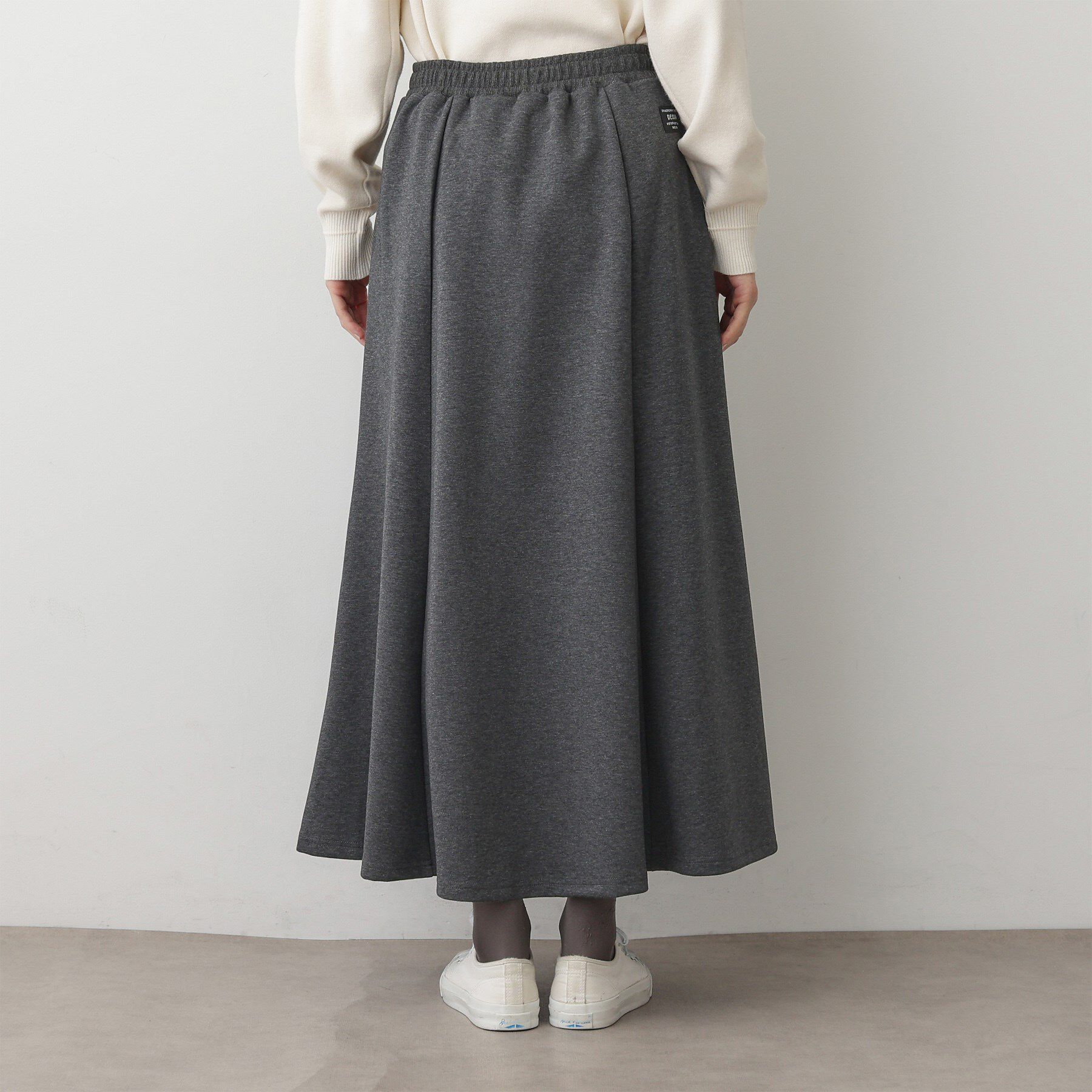 Dessin「【ウエストゴム/洗える】ダンボールコットンフレアスカート」|スカート|