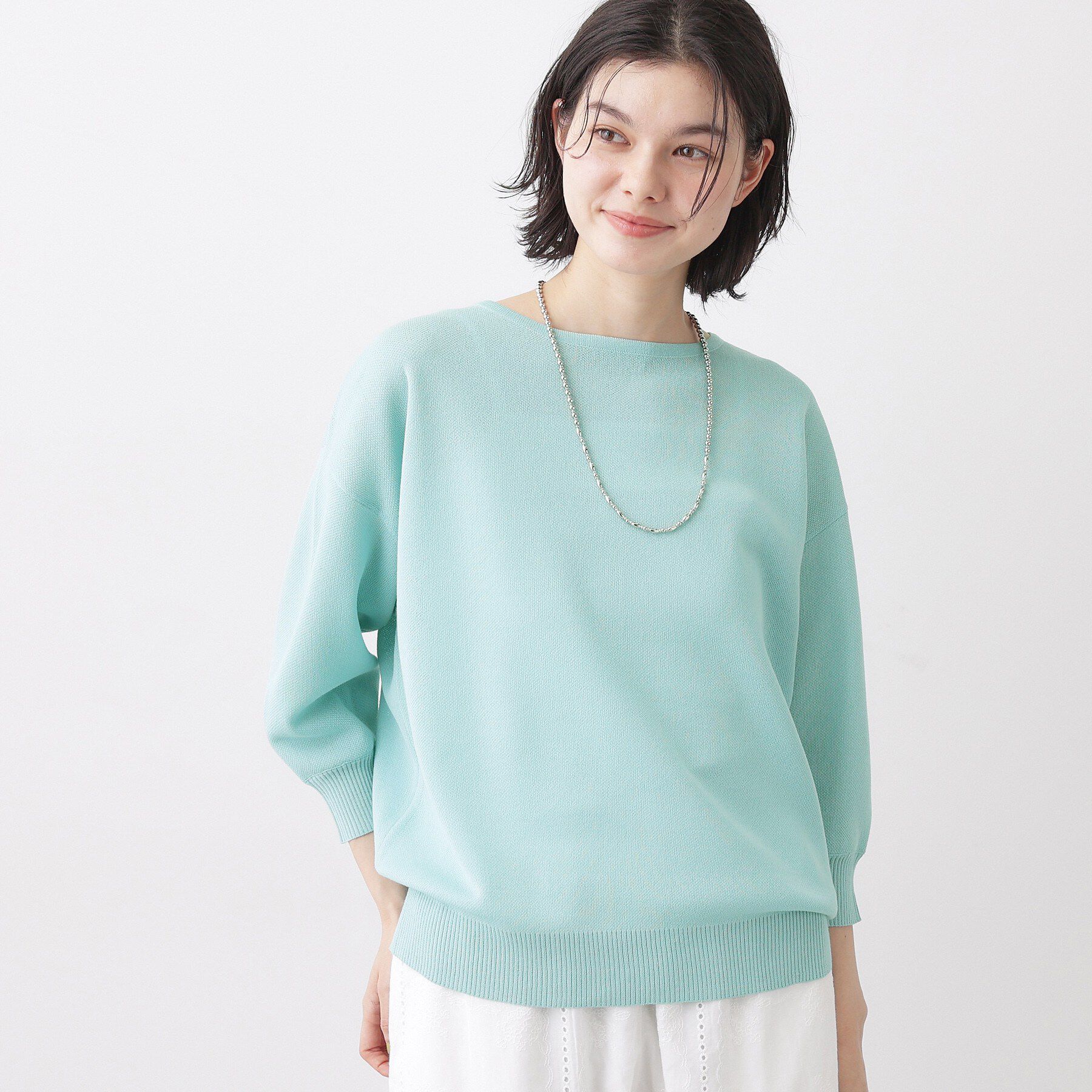 Dessin「【洗える】シアーリラックスニット」|ニット・セーター|