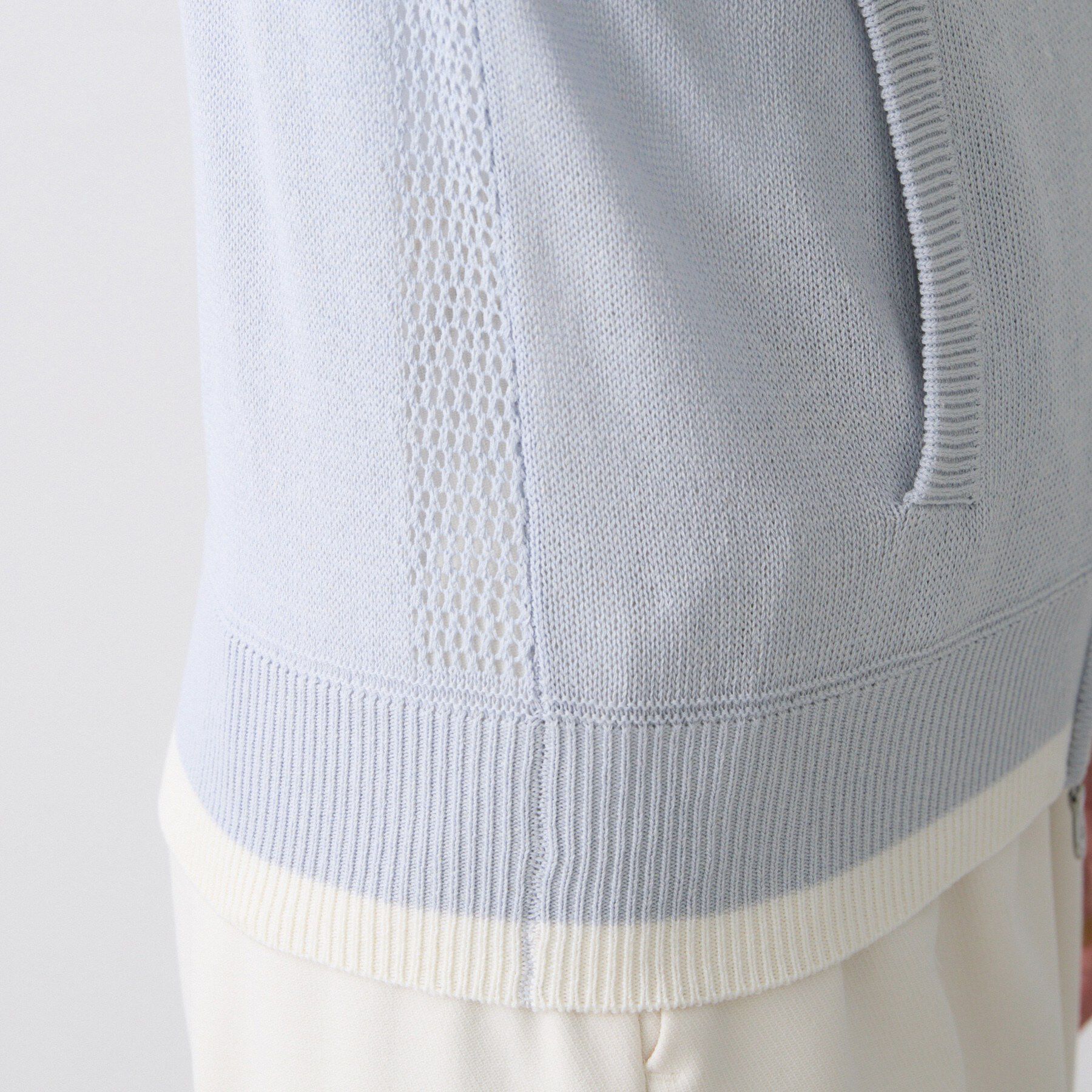 Dessin「【洗える】リネン混フーデッドパーカー」|パーカー|