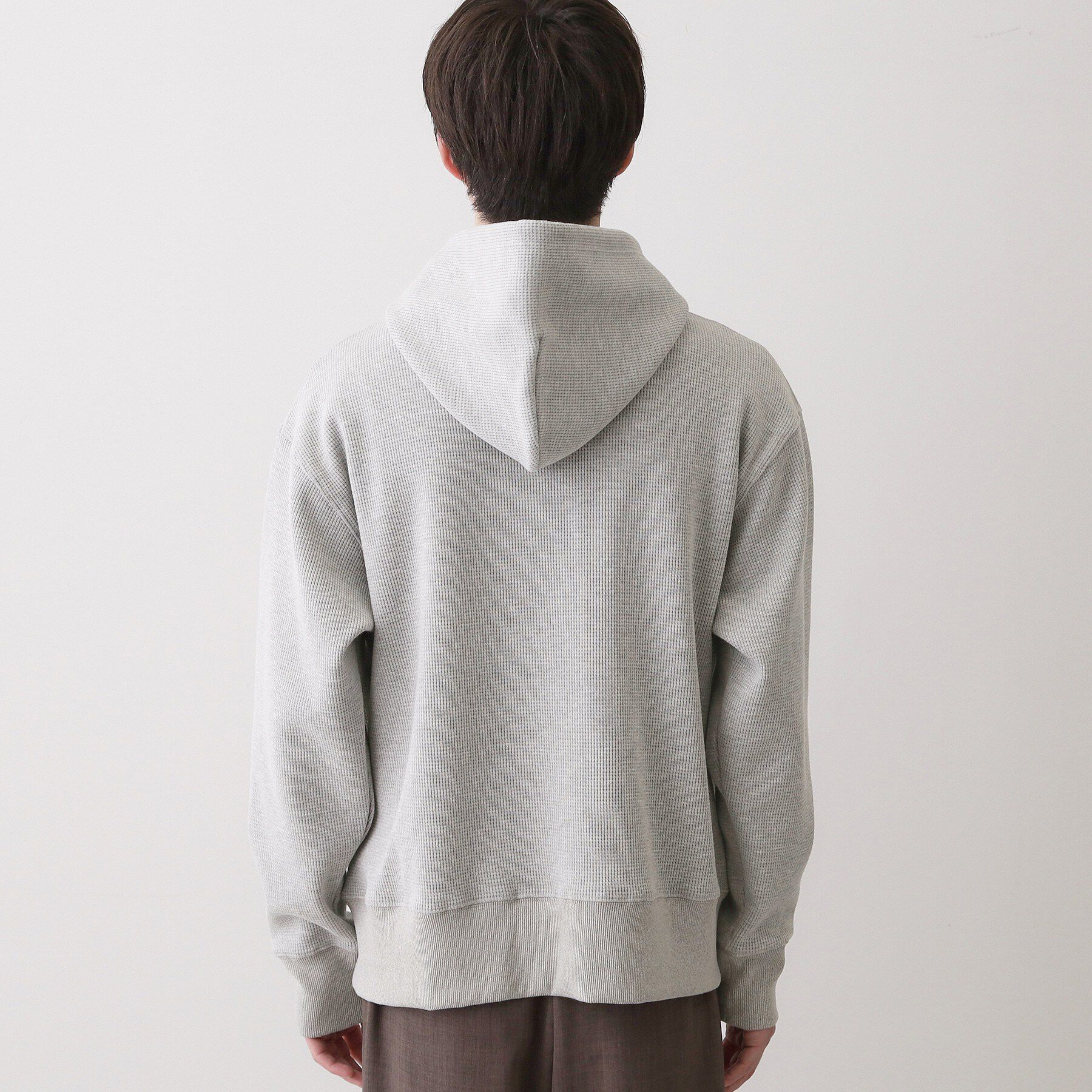 Dessin「【ユニセックス/洗える】ワッフルフードスウェット」|パーカー|